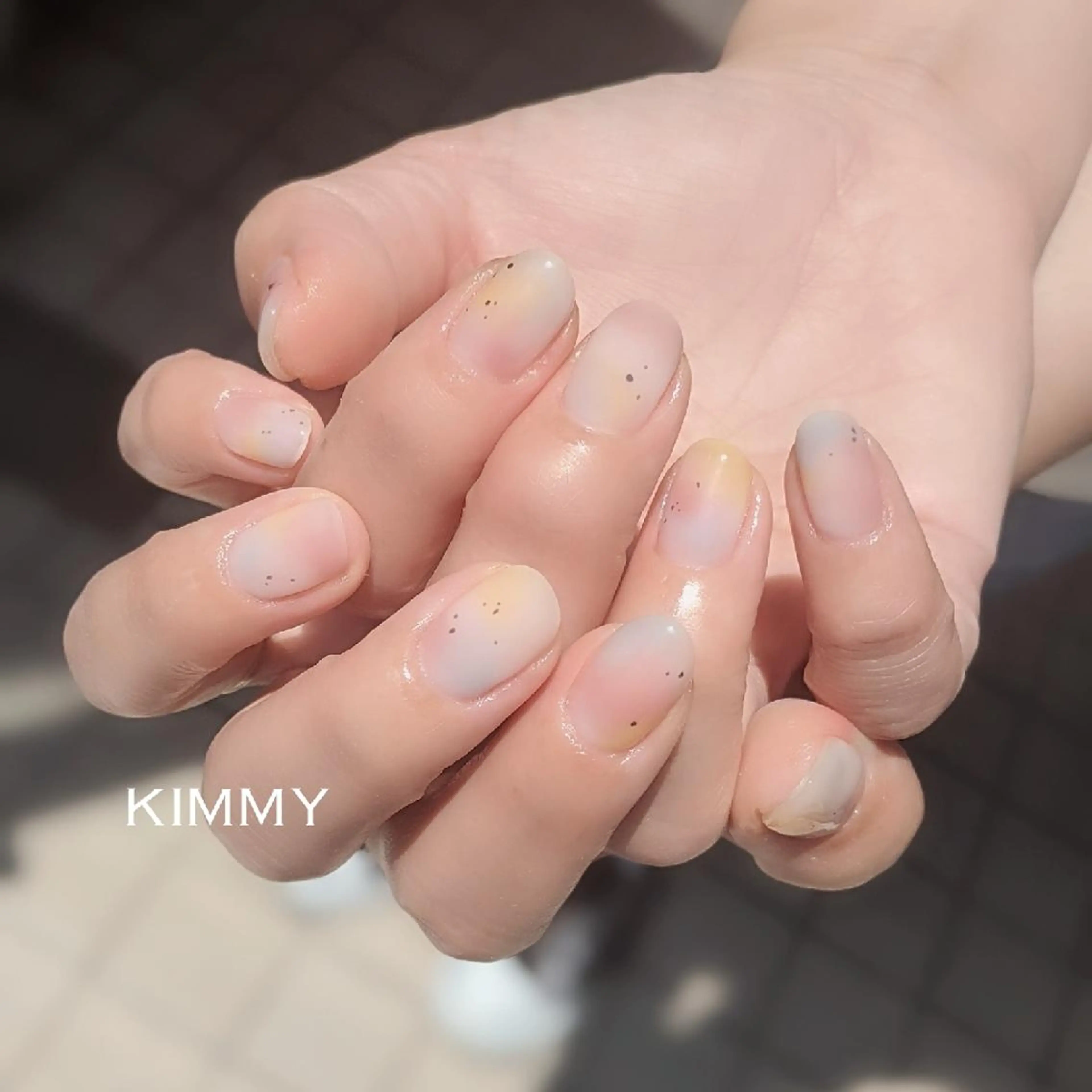 ネイル マットネイル ハンドネイル kimmy nailsのネイルデザイン