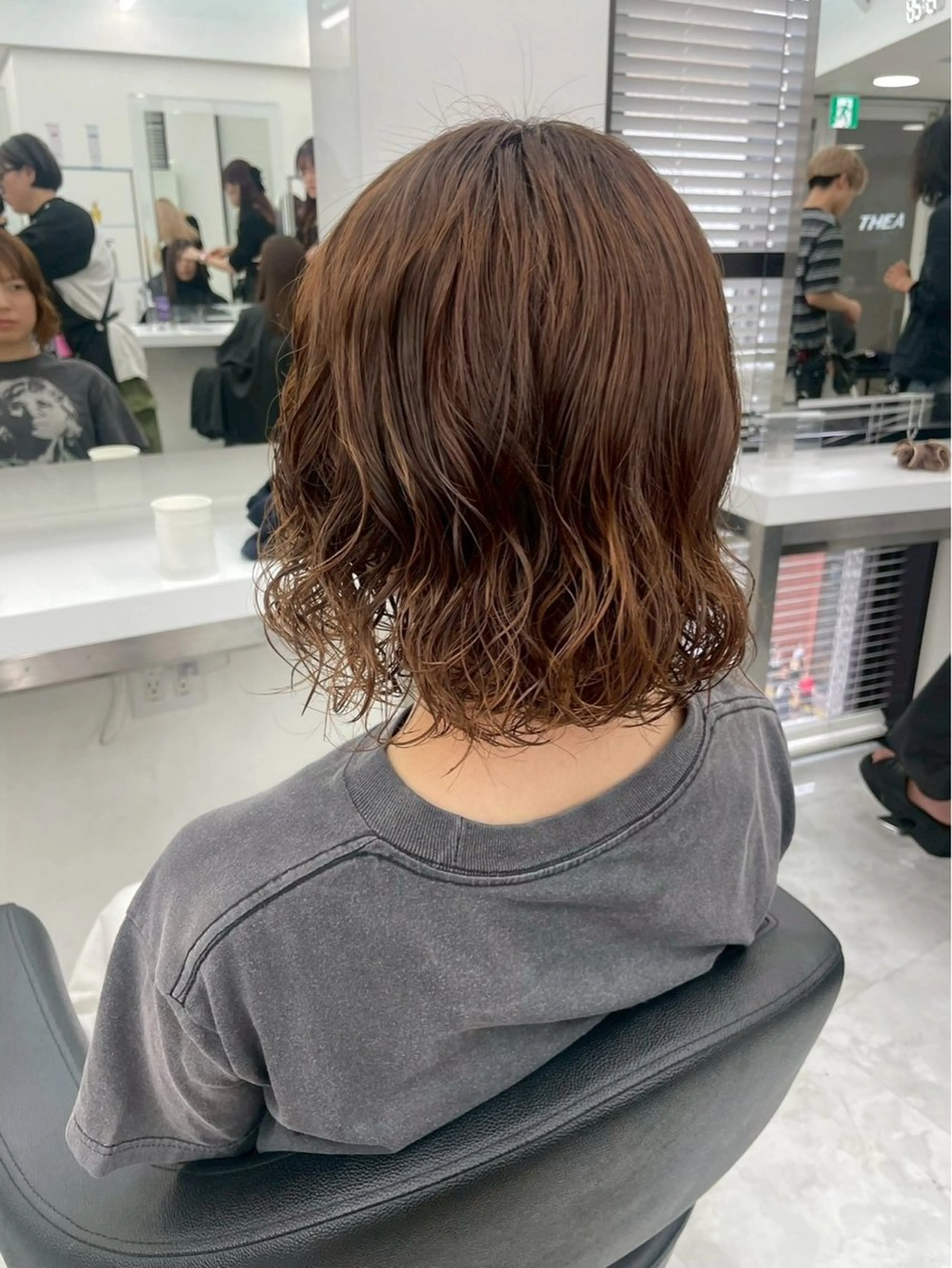 【レディース限定】ダメージ最小限✨カット&デジタルパーマ🌀➕髪質改善トリートメントの写真