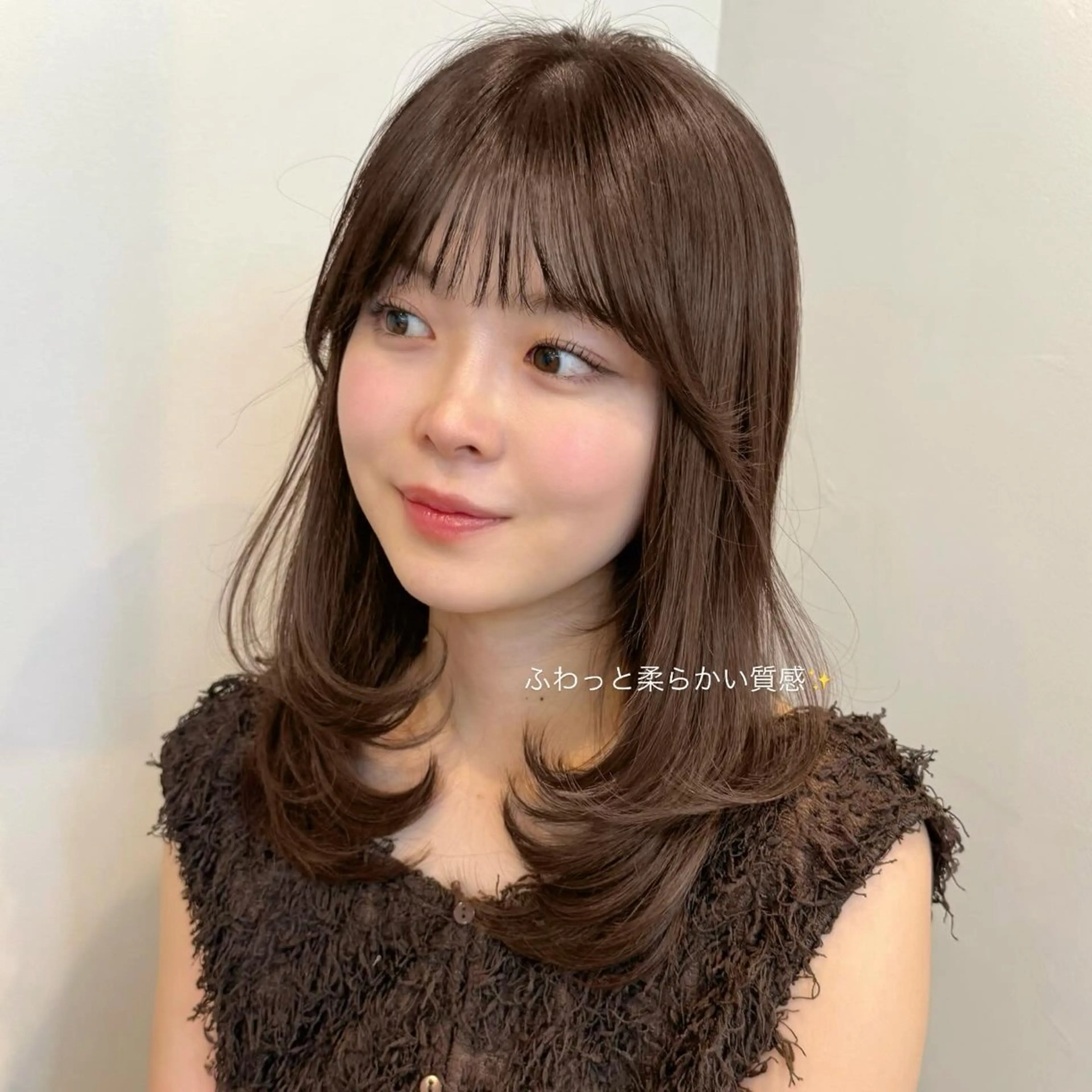 ミディアム 似合わせカット トリートメント sora/レイヤー/ 似合わせカット🎀のヘアスタイル