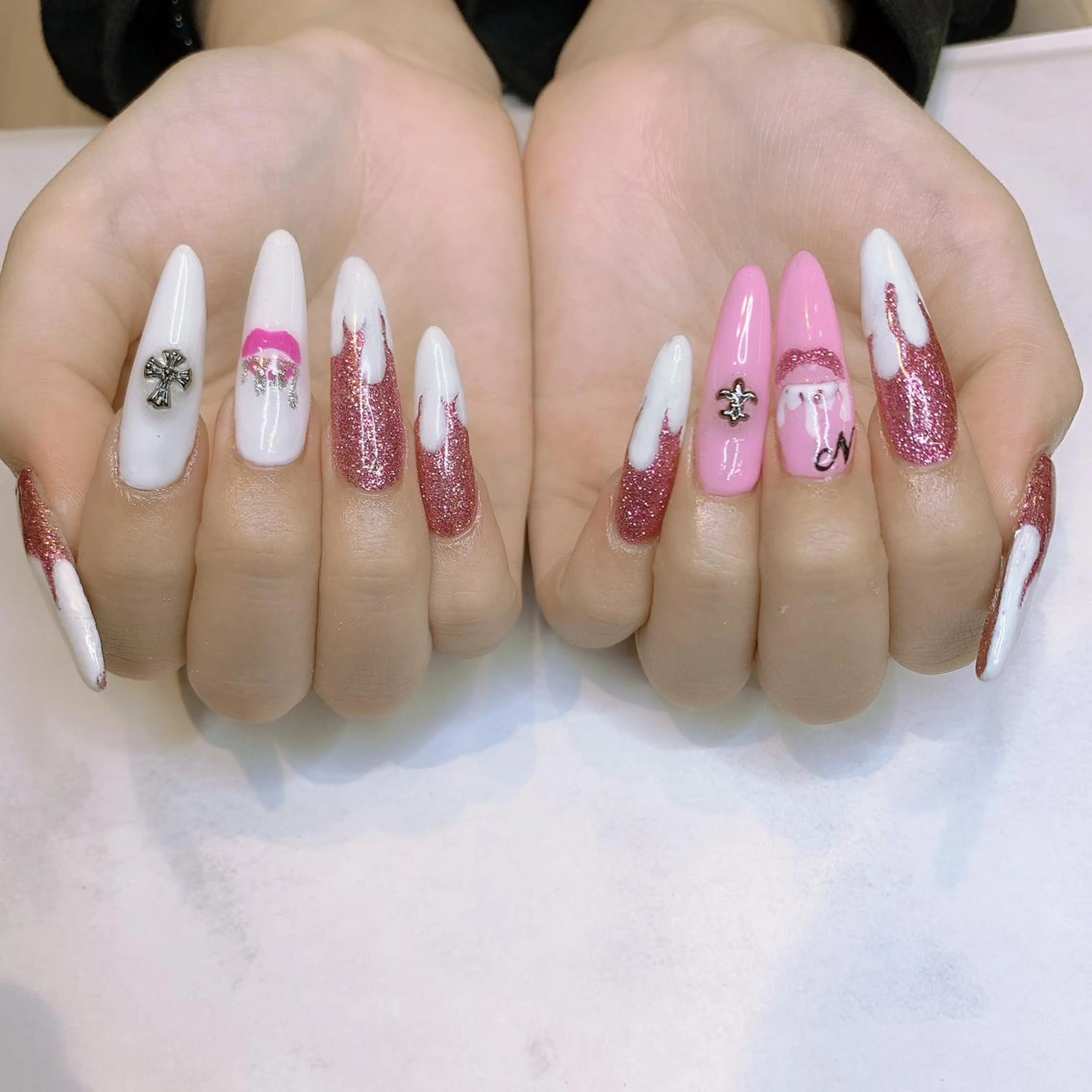 ネイル アートネイル 持ち込み スカルプネイル シンプルネイル ハンドネイル Adite nailのネイルデザイン