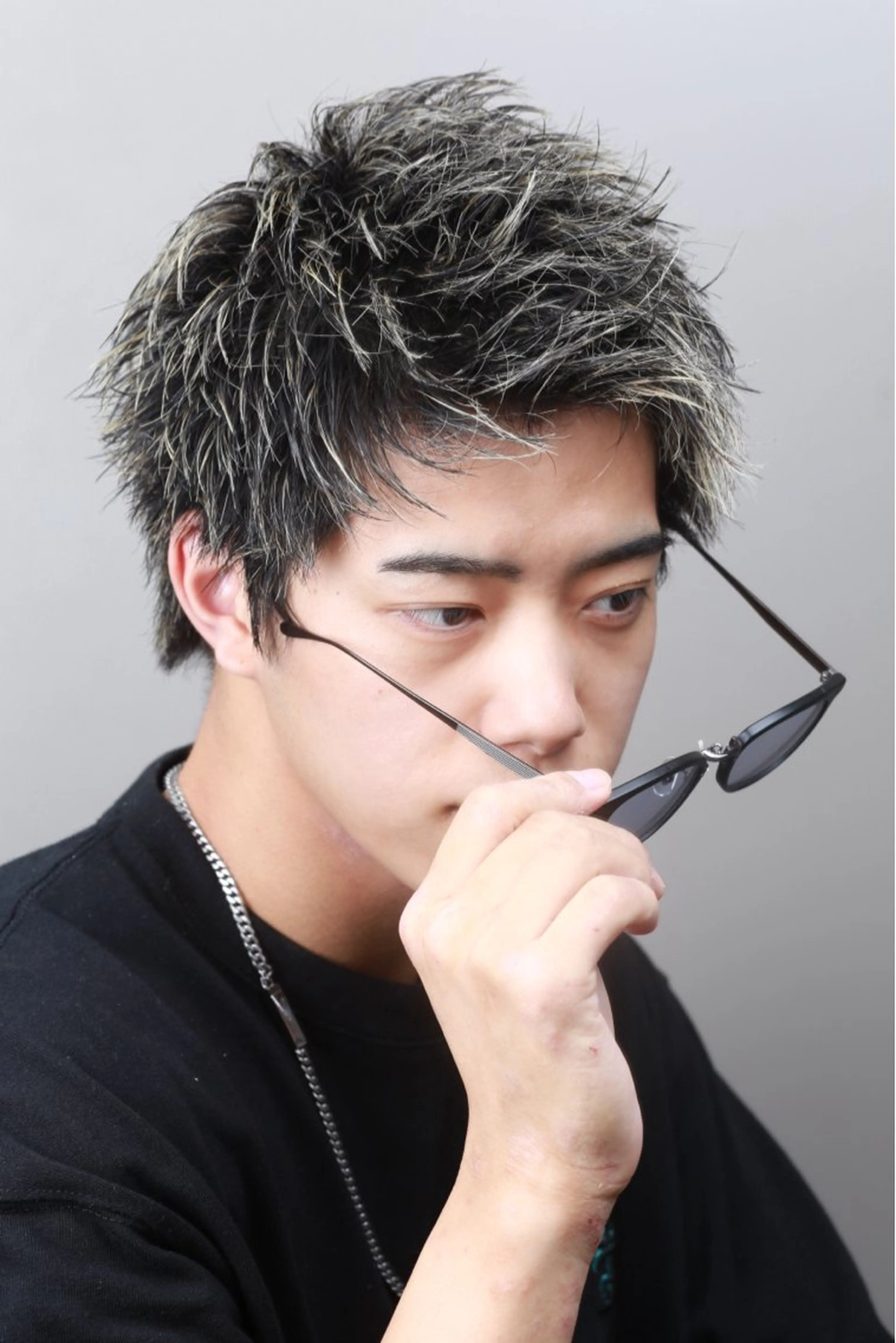 ショート カラー メンズ 日浅 空のヘアスタイル