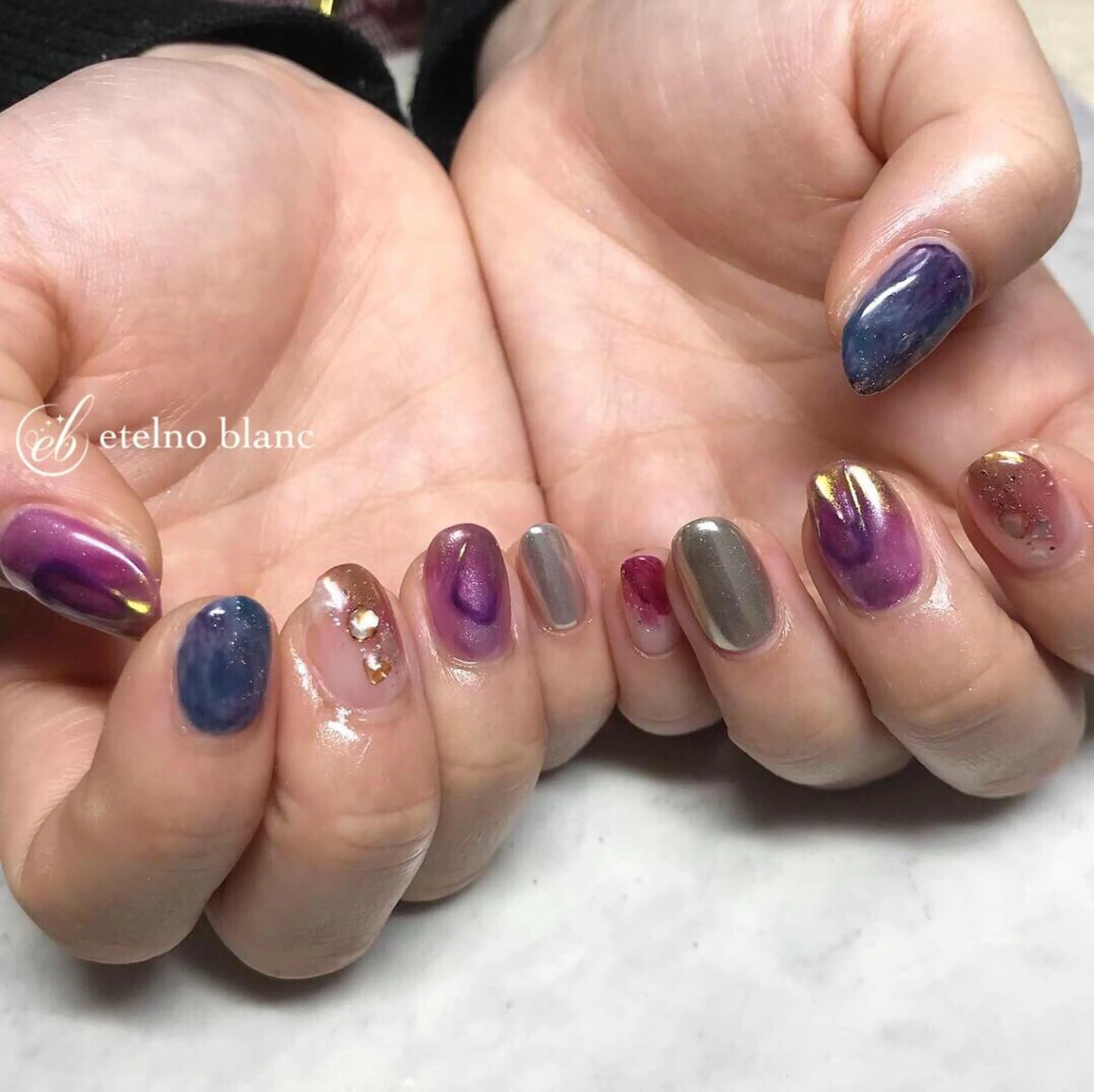 ネイル etelno blanc中目黒のネイルデザイン
