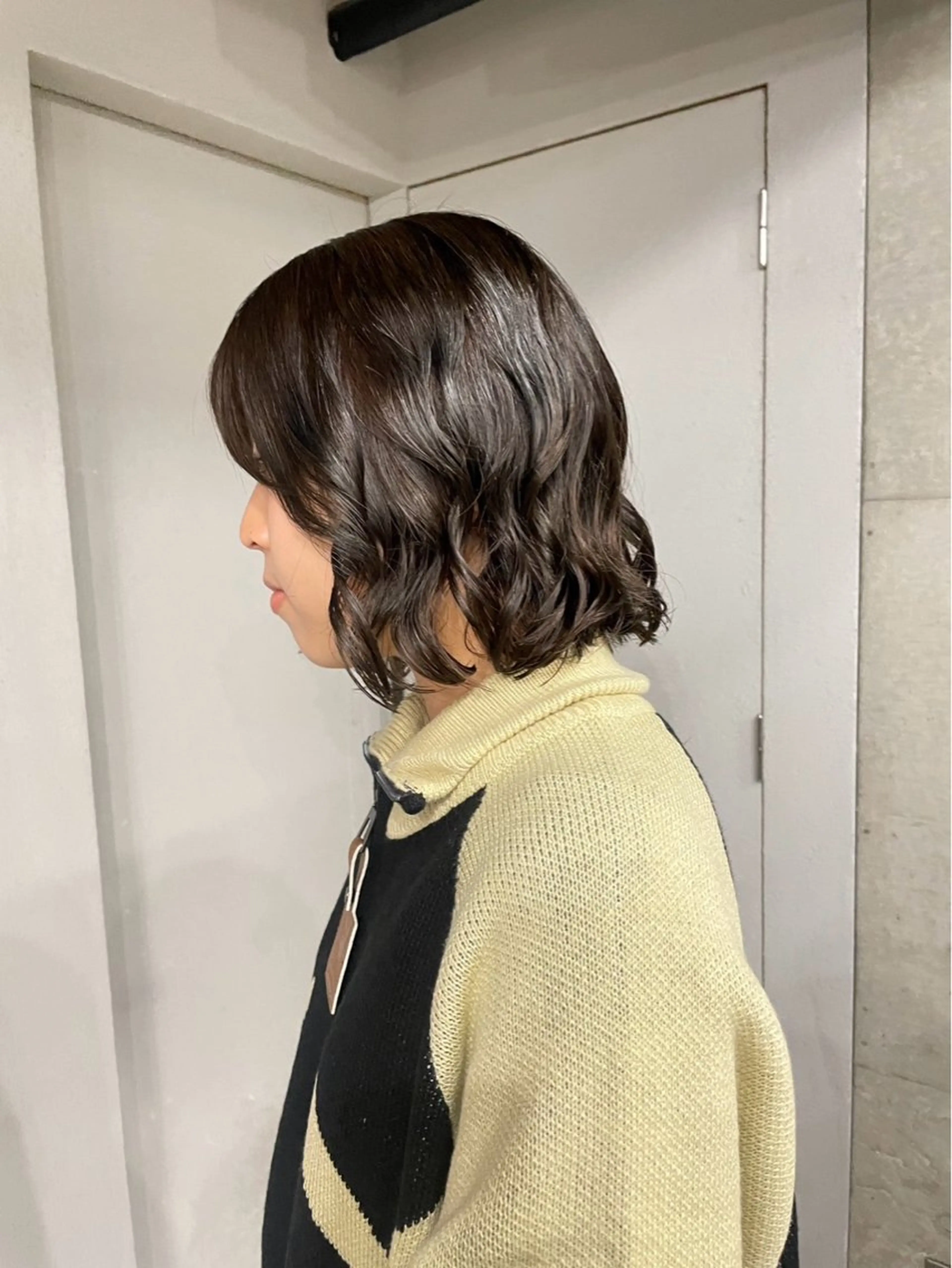 ショート パーマ パーマ ボブコテ巻き風 パーマのヘアスタイル