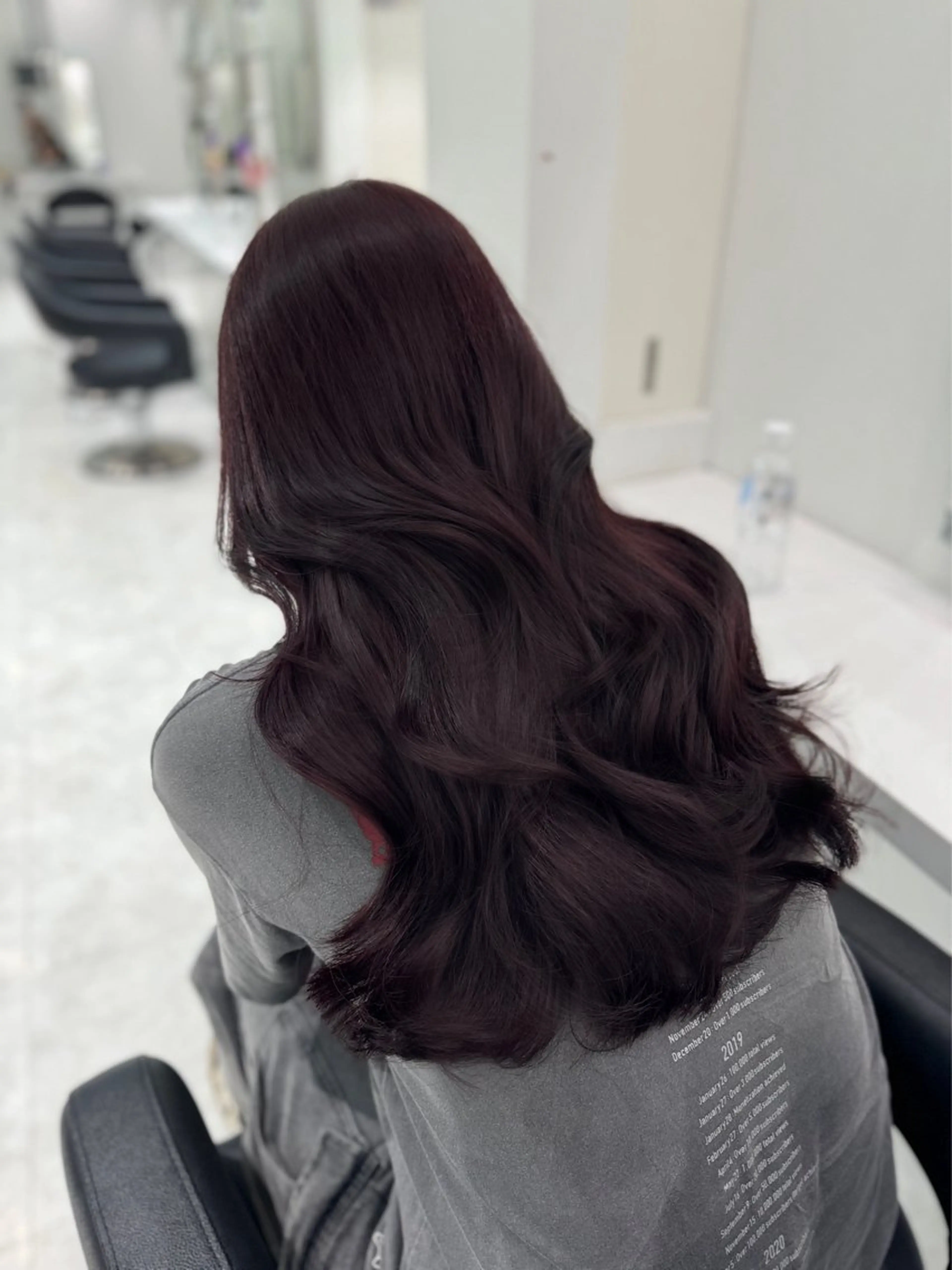 ロング カラー ヘアアレンジ メンズ ラベンダーカラー ヘアカラー トリートメント 🩰韓国ガーリー🏹 kotono🪽のヘアスタイル