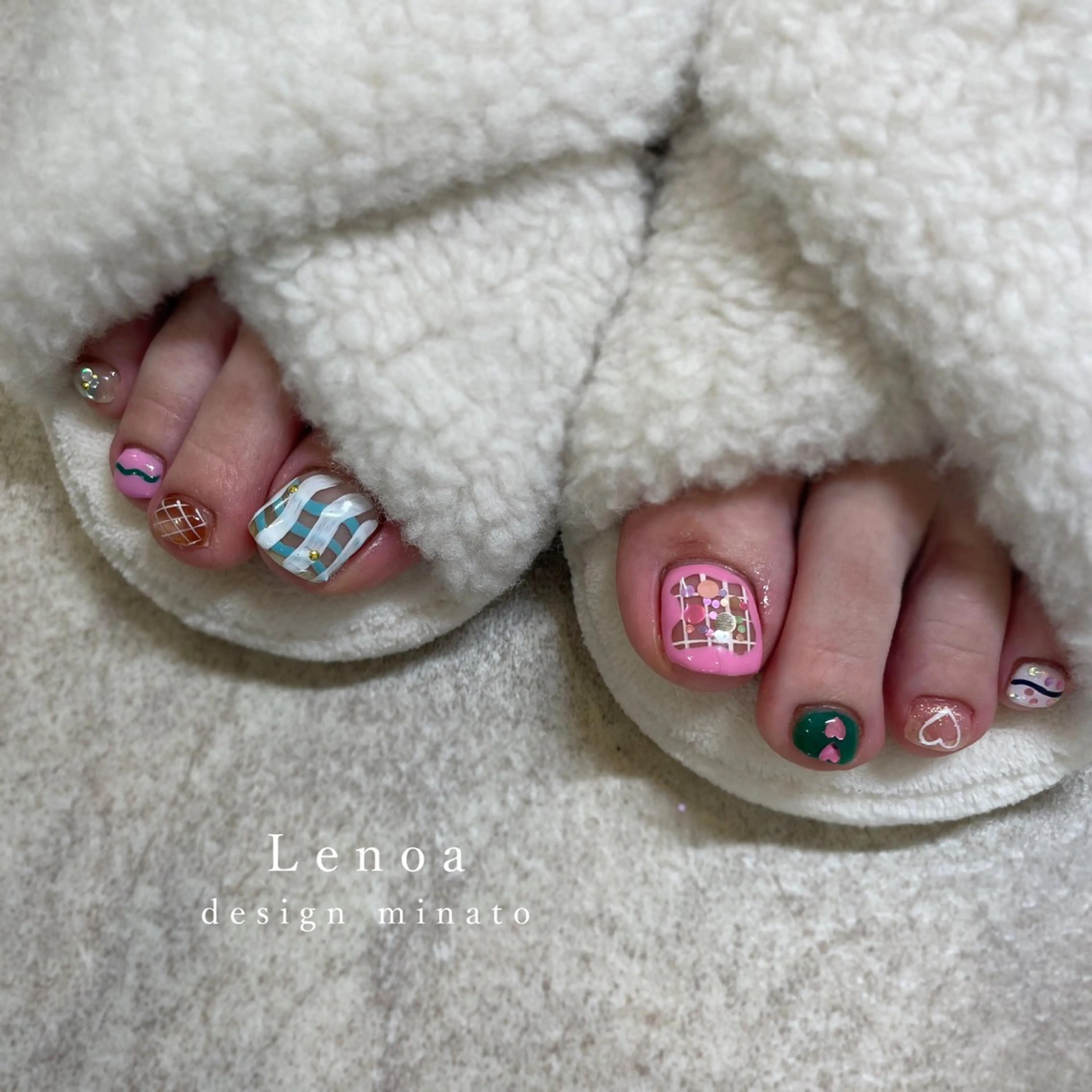 ネイル フットネイル Lenoa minatoのネイルデザイン