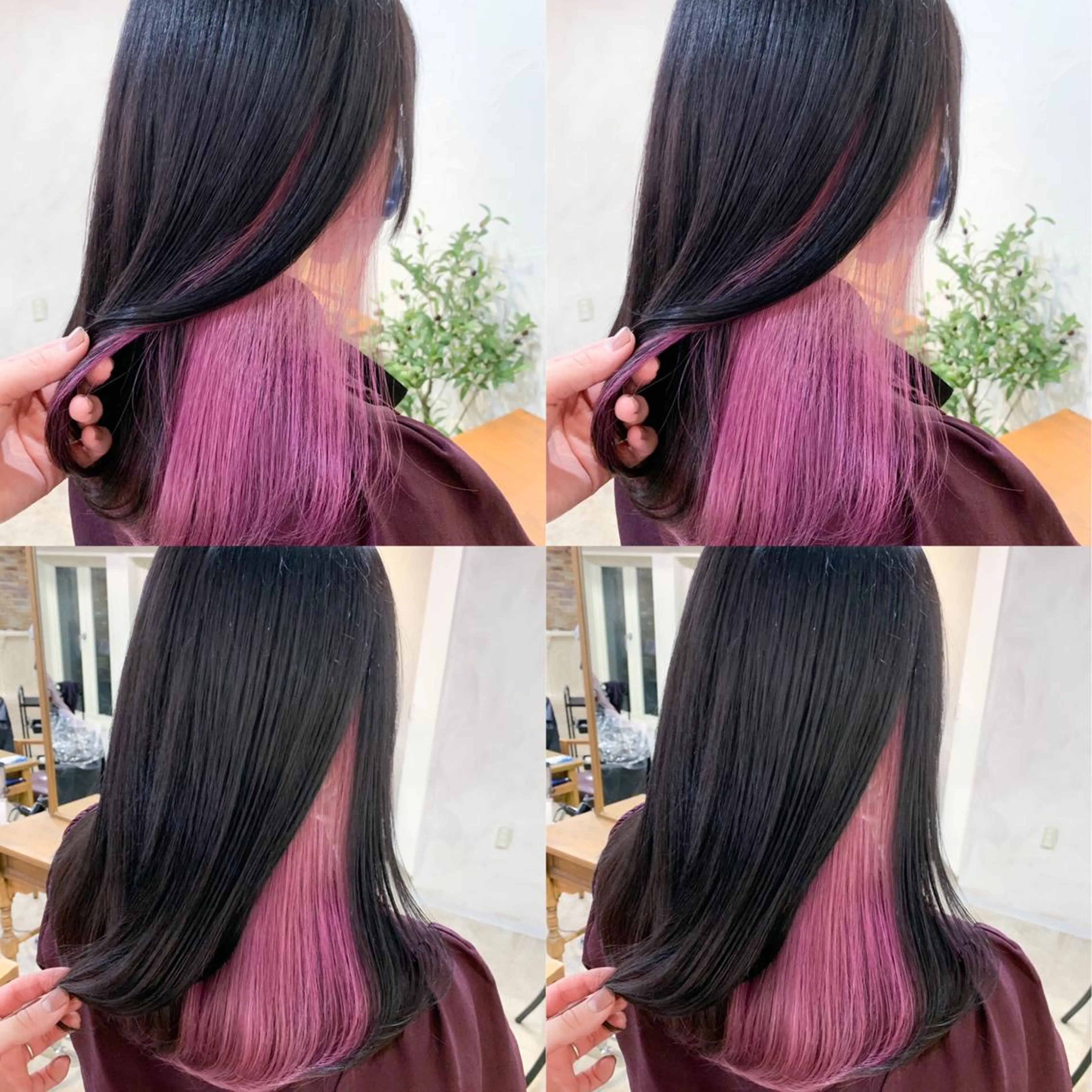 セミロング カラー デザインカラー インナーカラー 透明感カラーが 得意です！NAOKIのヘアスタイル