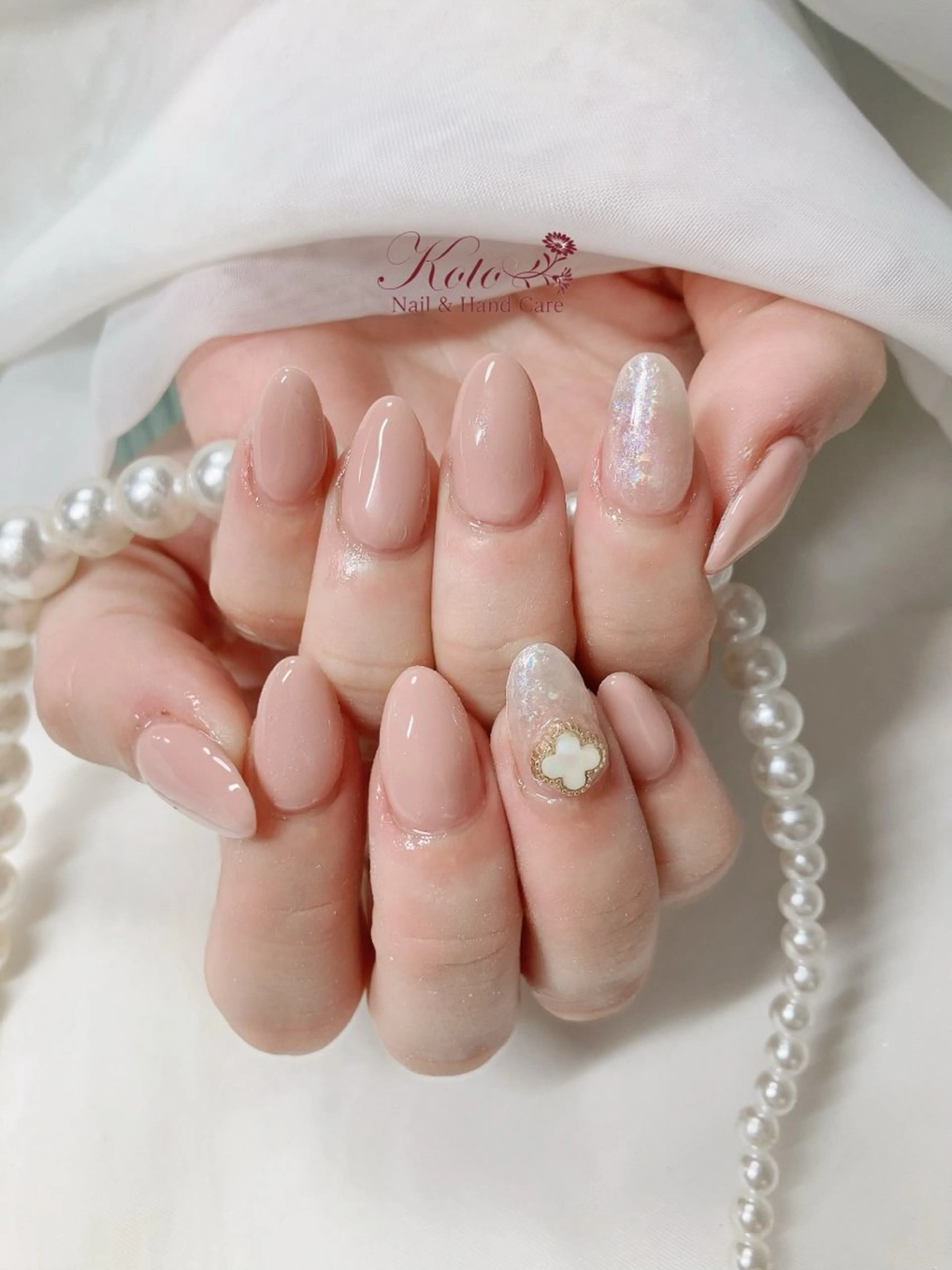 ネイル 長さ出し ジェルネイル 持ち込み ニュアンスネイル 赤色 ハンドネイル Nail Salon KOTOのネイルデザイン