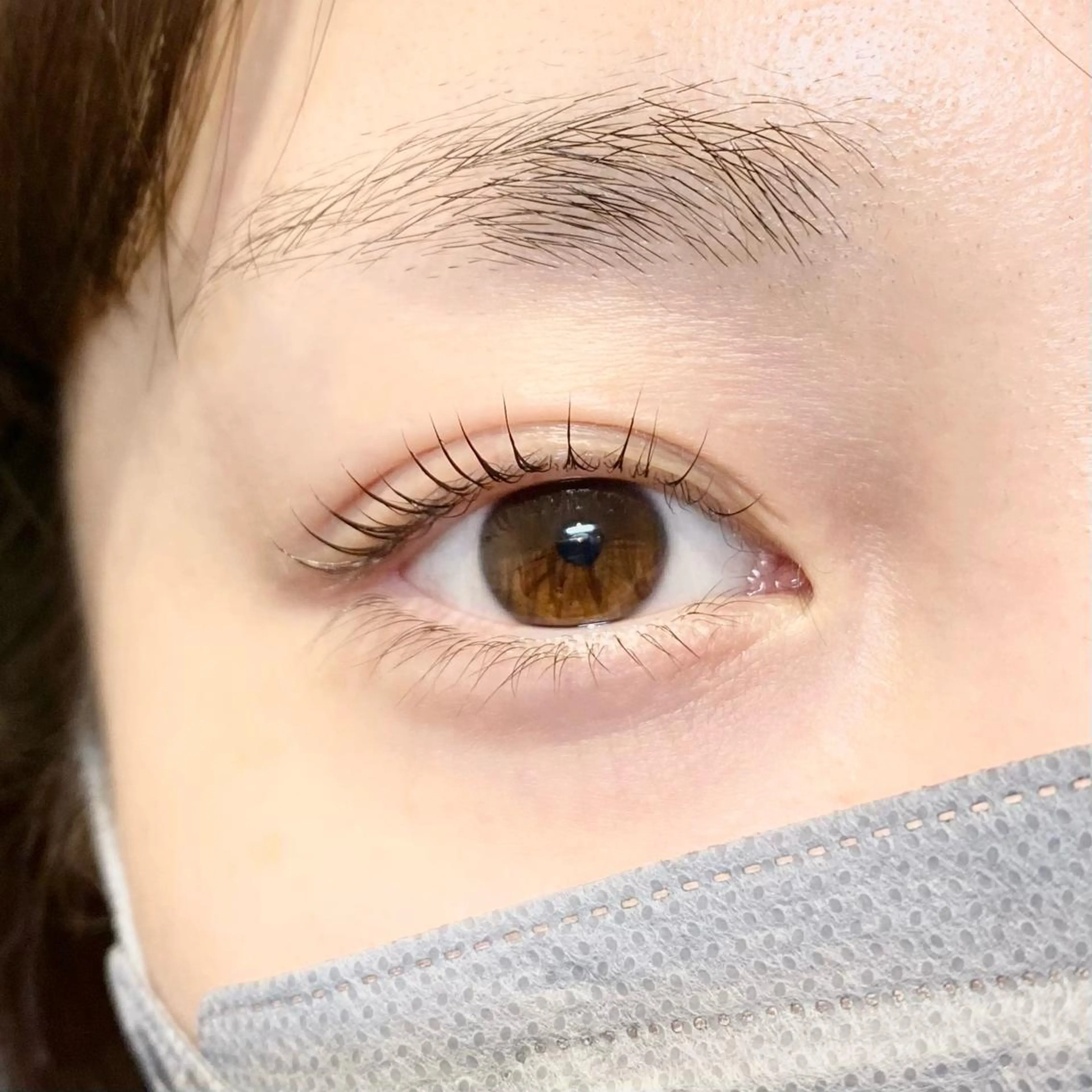 ロング パーマ ネイル マツエク・マツパ アイブロウ ナチュラル GO TODAY SHAiRE SALON 新宿Aura店所属・似合わせまつ毛🫧 さくら🌸のマツエク・マツパデザイン