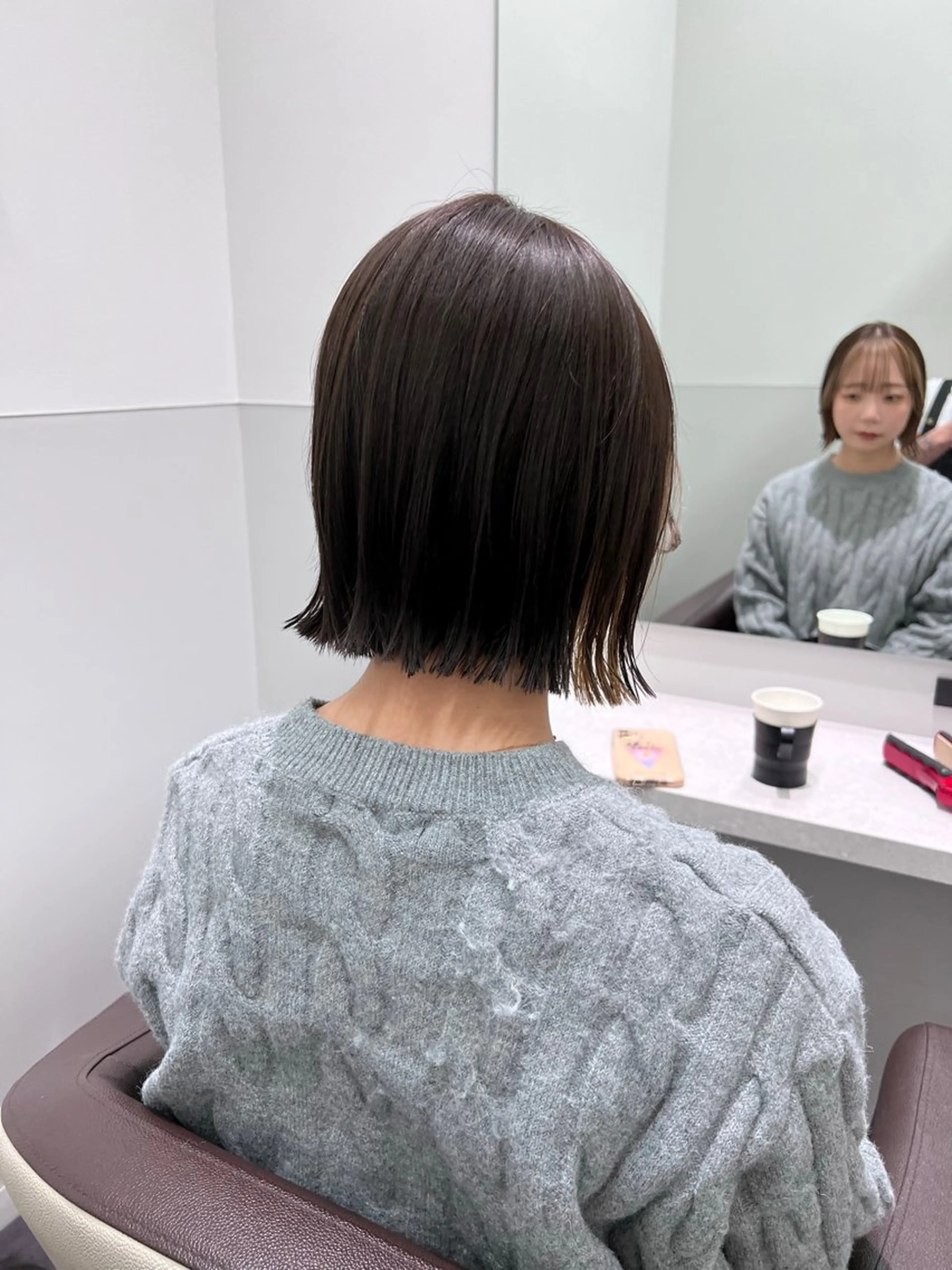 ショート カラー カット トリートメント 原宿ボブ・髪質改善 輝来のヘアスタイル