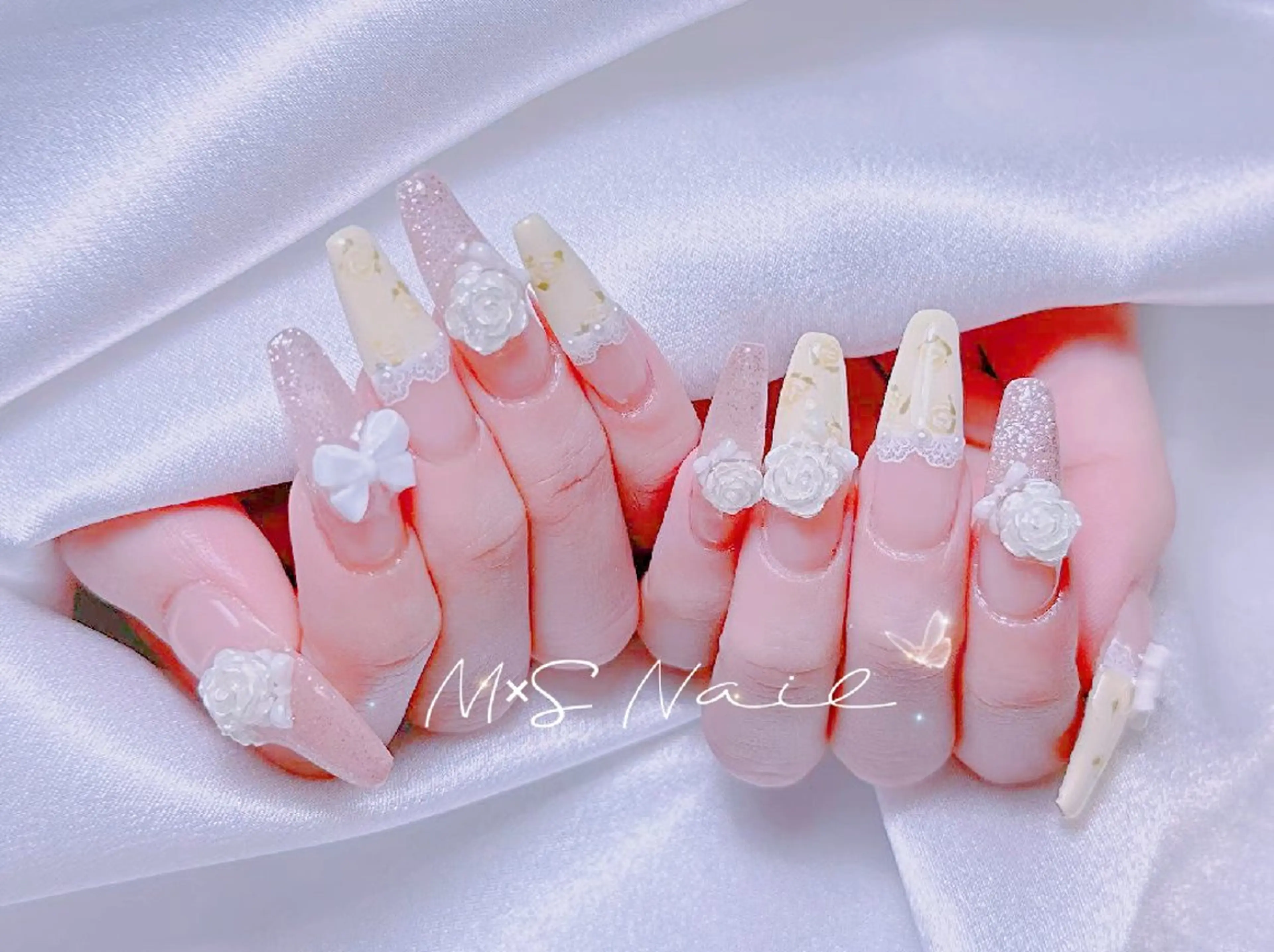 ネイル ハンドネイル MxS Nail 【長さだし/フィルイン/マグネット/ワンホンネイル/韓国ネイル/パラジェル】所属・M×S Nail みなのネイルデザイン