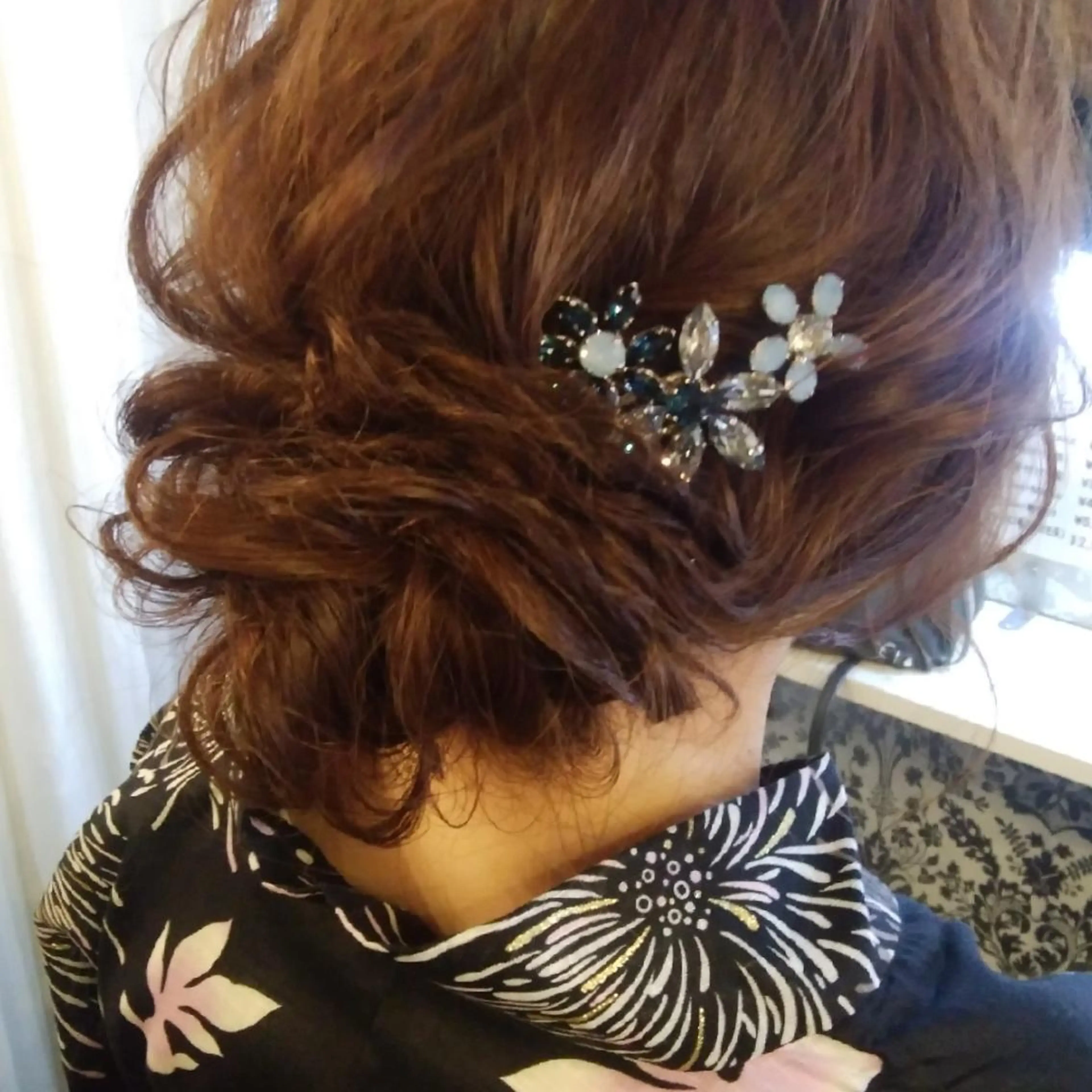 ミディアム ヘアアレンジ 結婚式・ブライダル 浴衣 Rarely beauty所属・Rarely  beautyのヘアスタイル