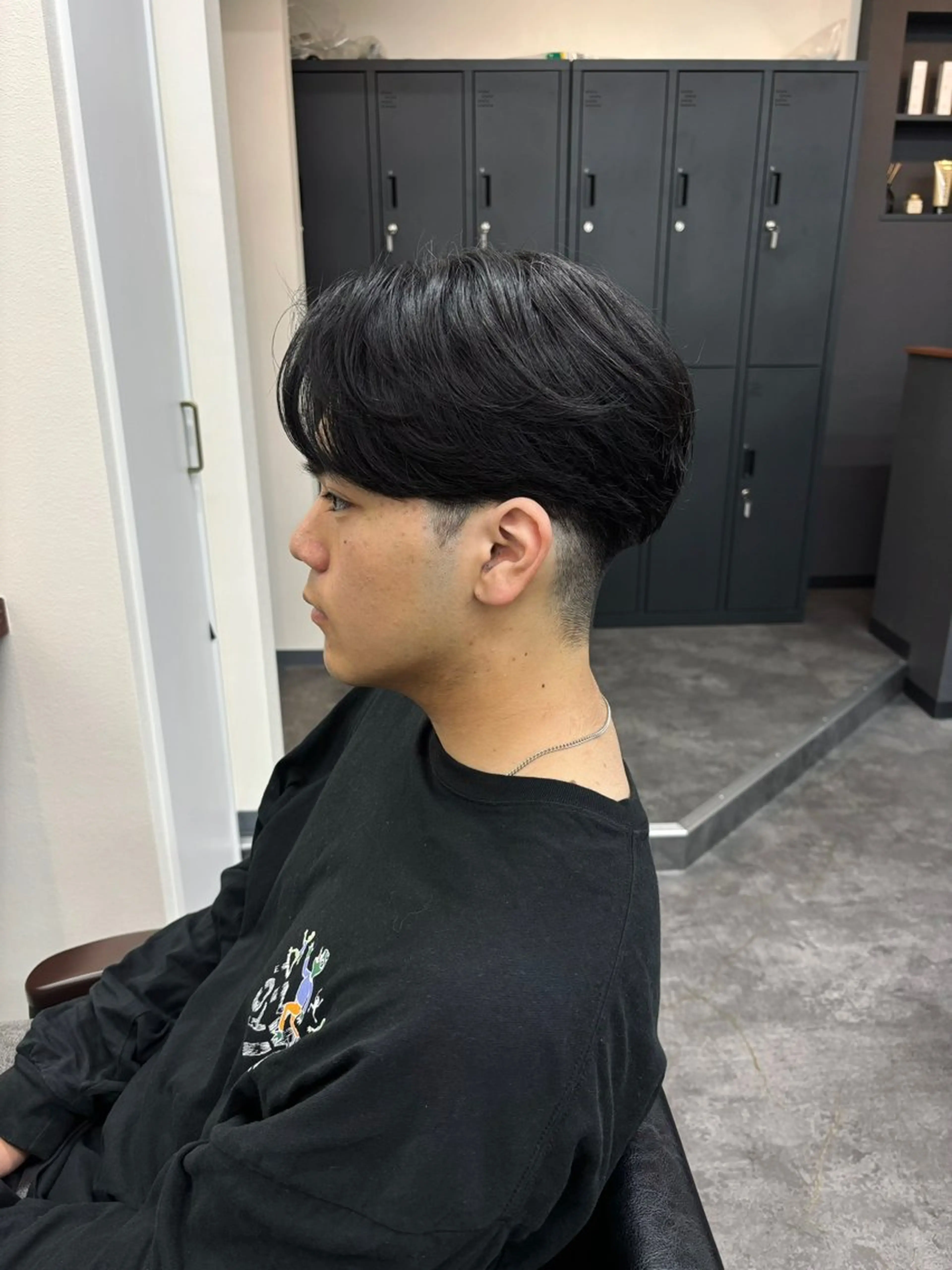 パーマ メンズ カット パーマ スパイキーパーマ 柏NO1 藤本葉のヘアスタイル