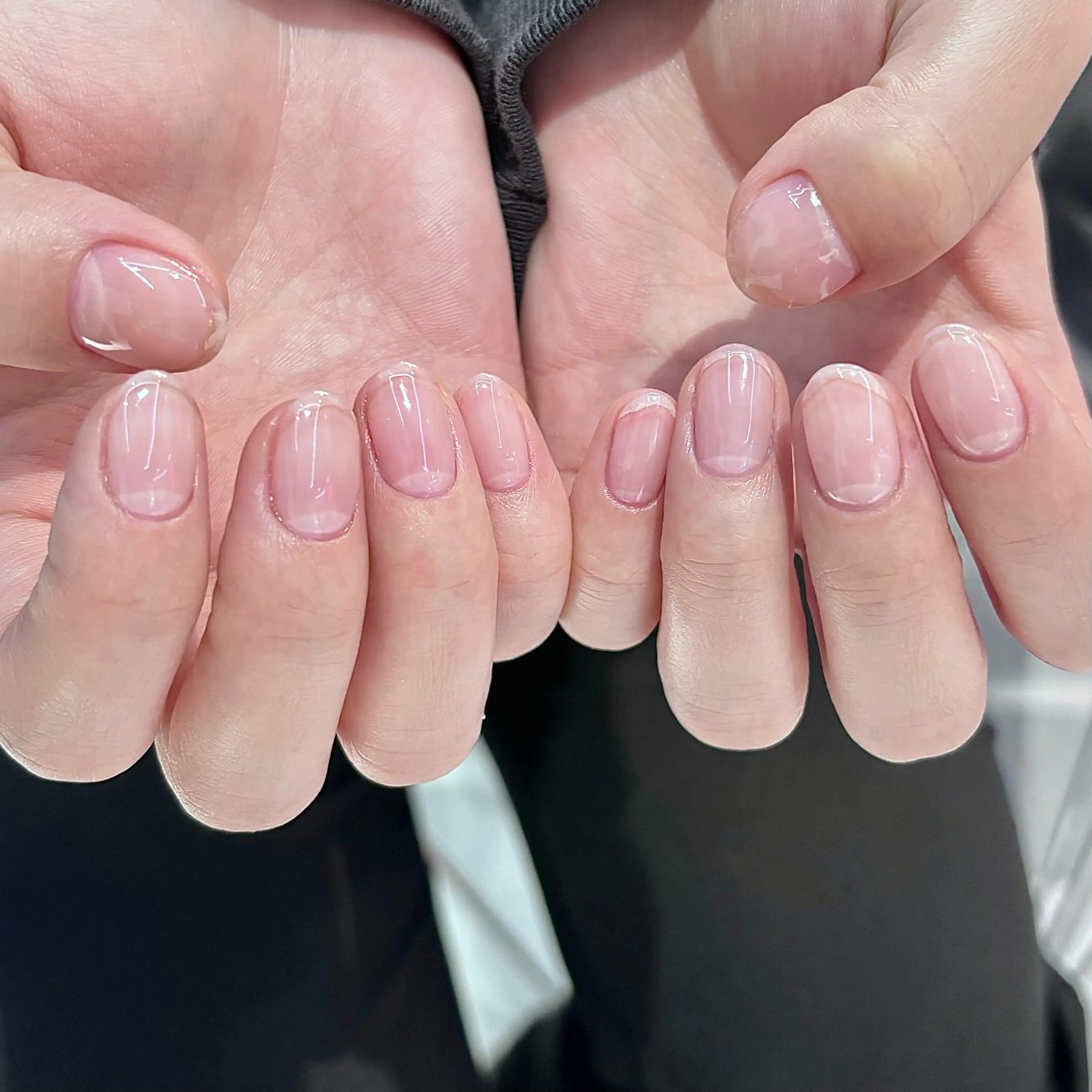 メンズ ネイル クリアネイル メンズネイル CLALA Makoのネイルデザイン