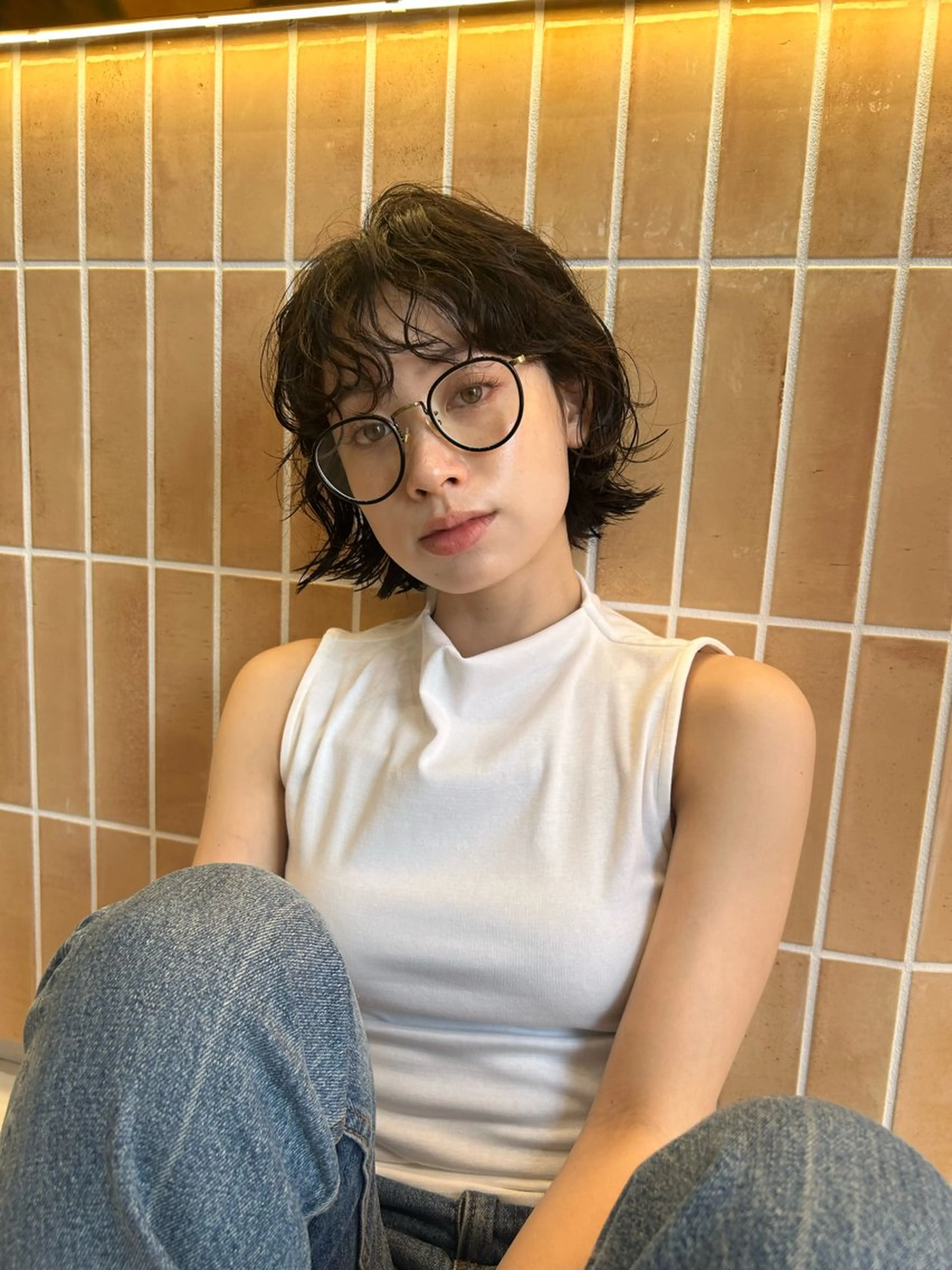 【ダメージが心配な方へ👀ミニモ限定メニュー】カット+デザインパーマ+スチーム&トリートメントの写真