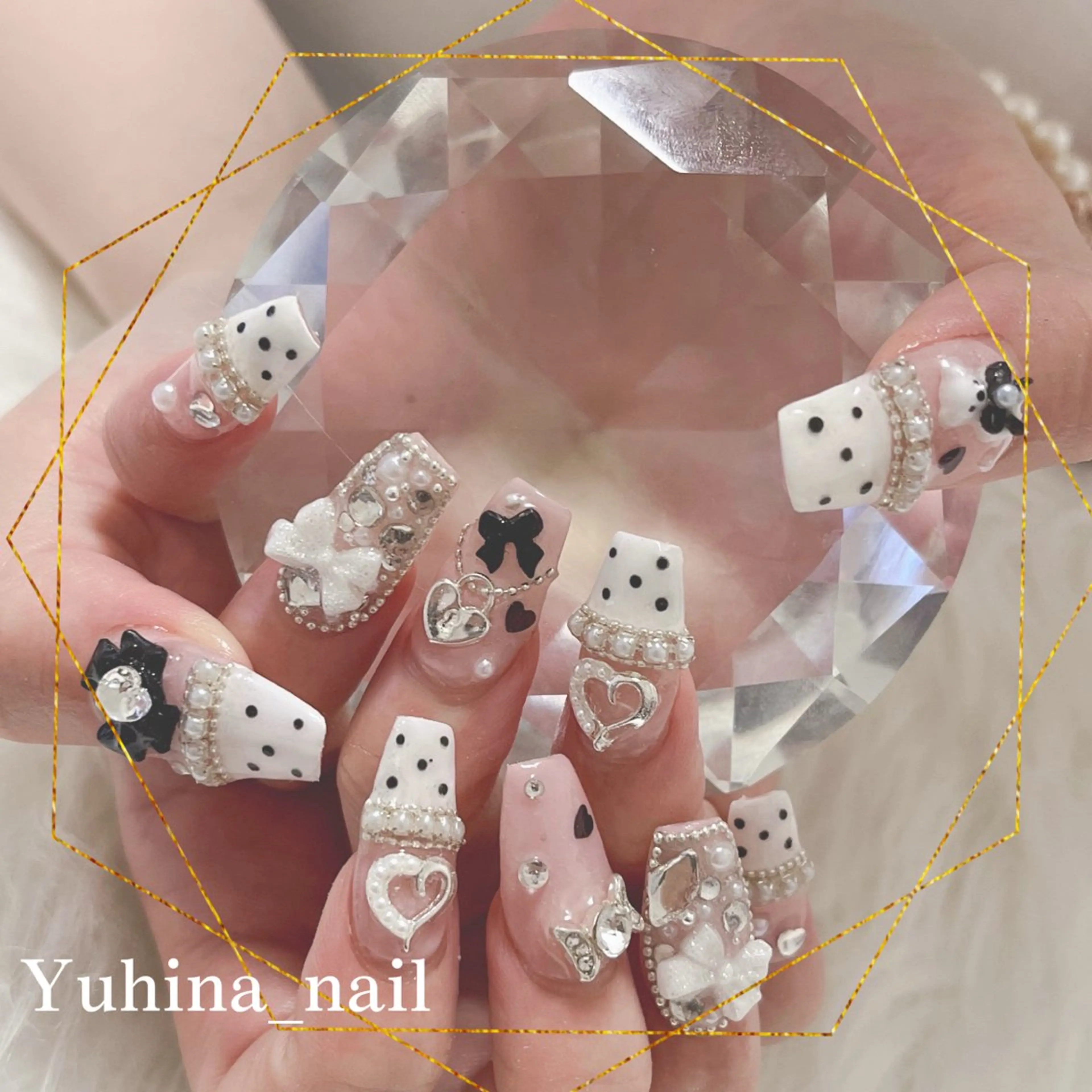 ネイル ハンドネイル Yuhina _nail‪ෆ‪.*のネイルデザイン