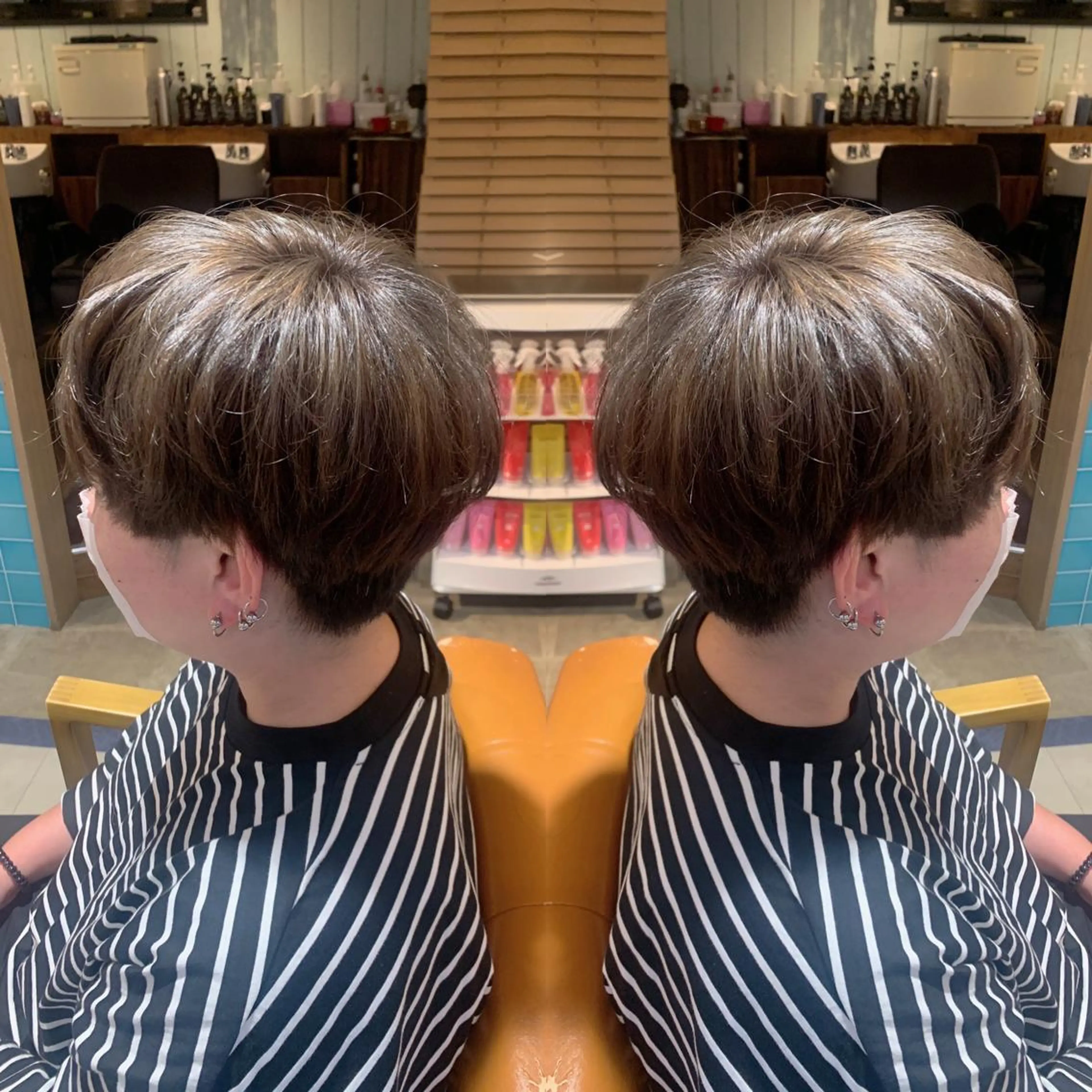 ショート カラー シルバー 韓国🇰🇷 ✂︎hair 内田愛のヘアスタイル