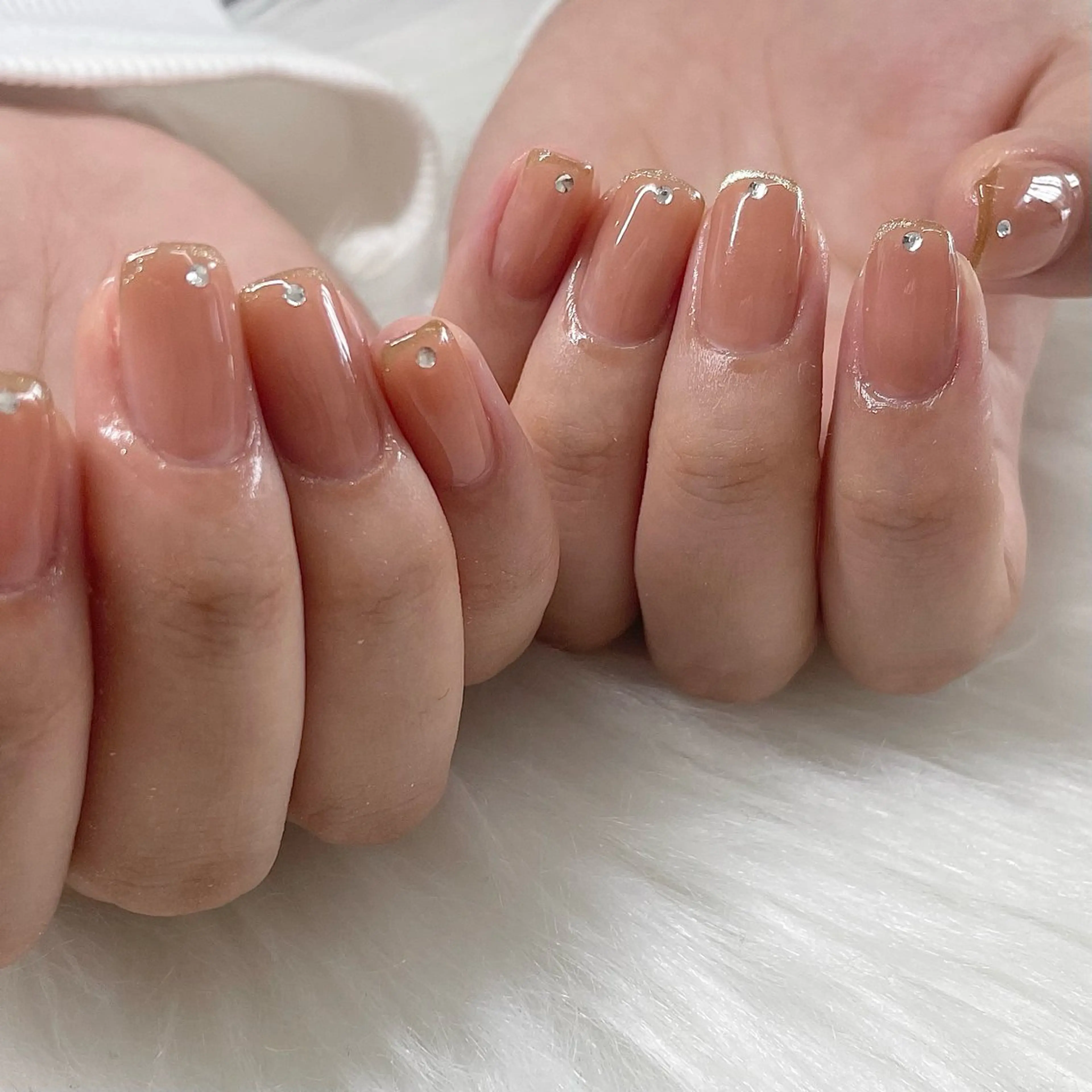 ネイル フレンチネイル ジェルネイル オフィスネイル ハンドネイル JFYnail所属・昭和町ネイル 𝘯𝘢𝘮𝘪のネイルデザイン