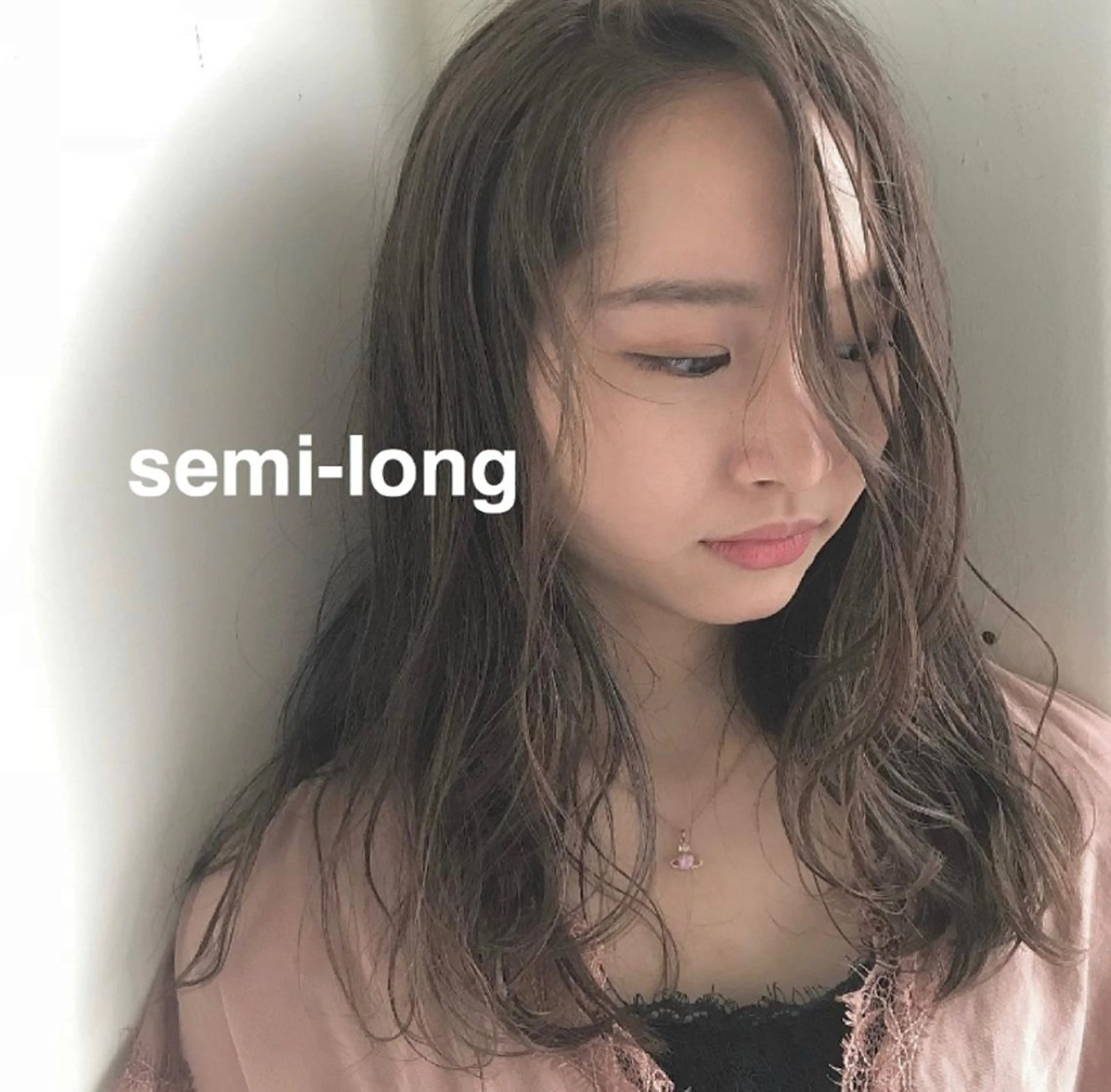 セミロング アッシュ カット ヘアカラー トリートメント kitagawa mayuのヘアスタイル