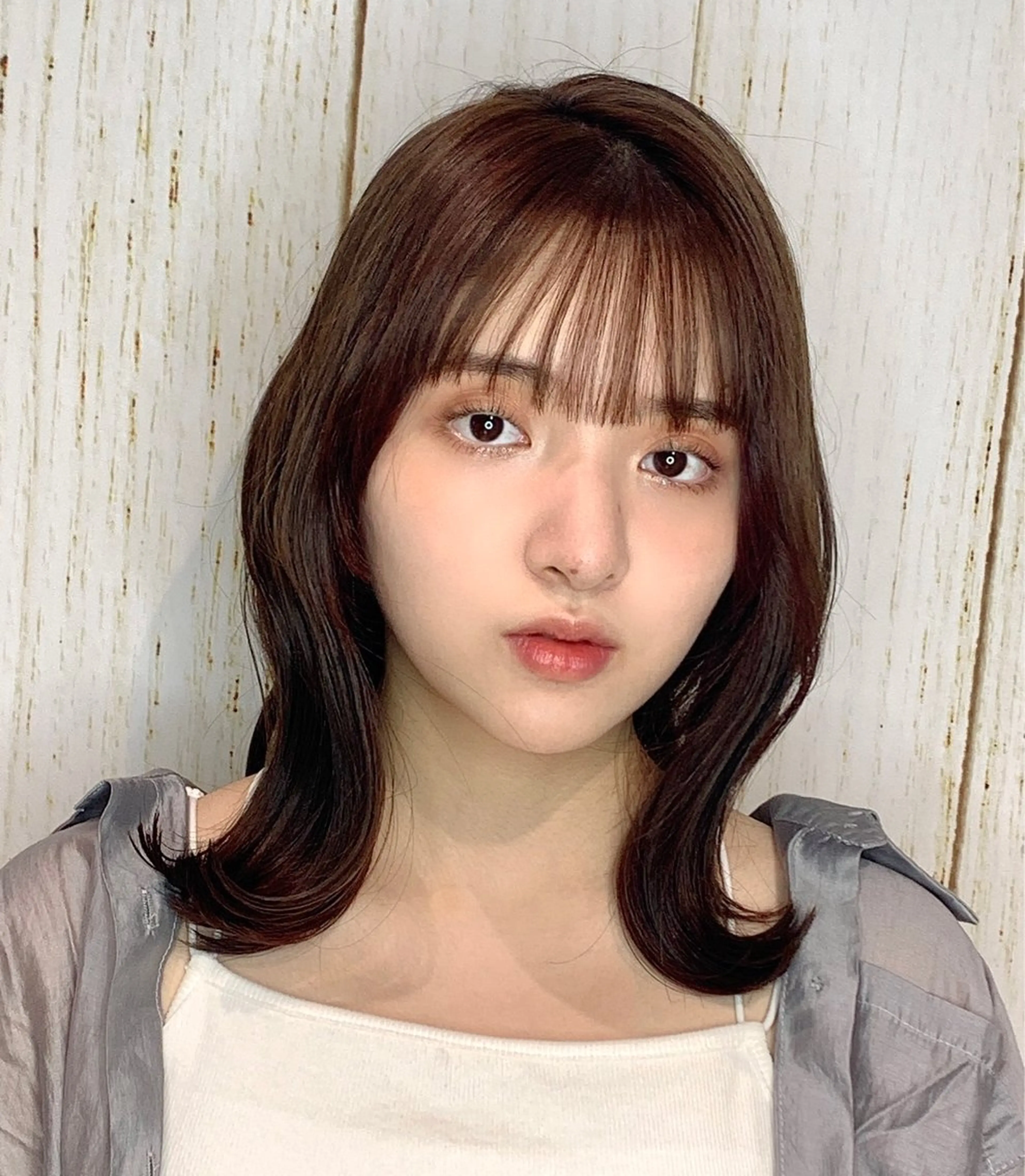 ミディアム 🦋ミルクティーベー ジュ🦋mayukiのヘアスタイル