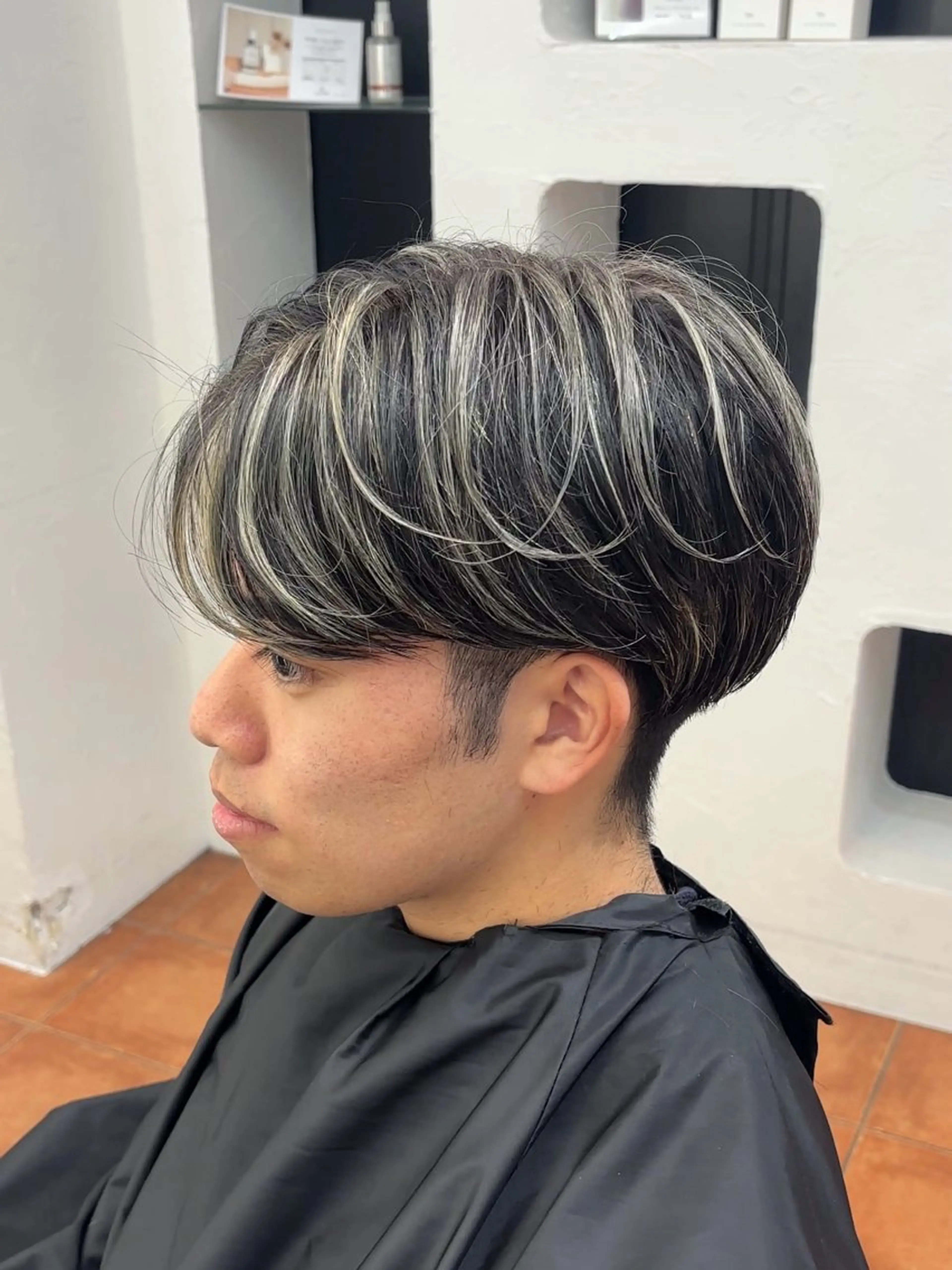 カラー メンズ 𝐚𝐨𝐢 メンズ ‪‪/メッシュのヘアスタイル