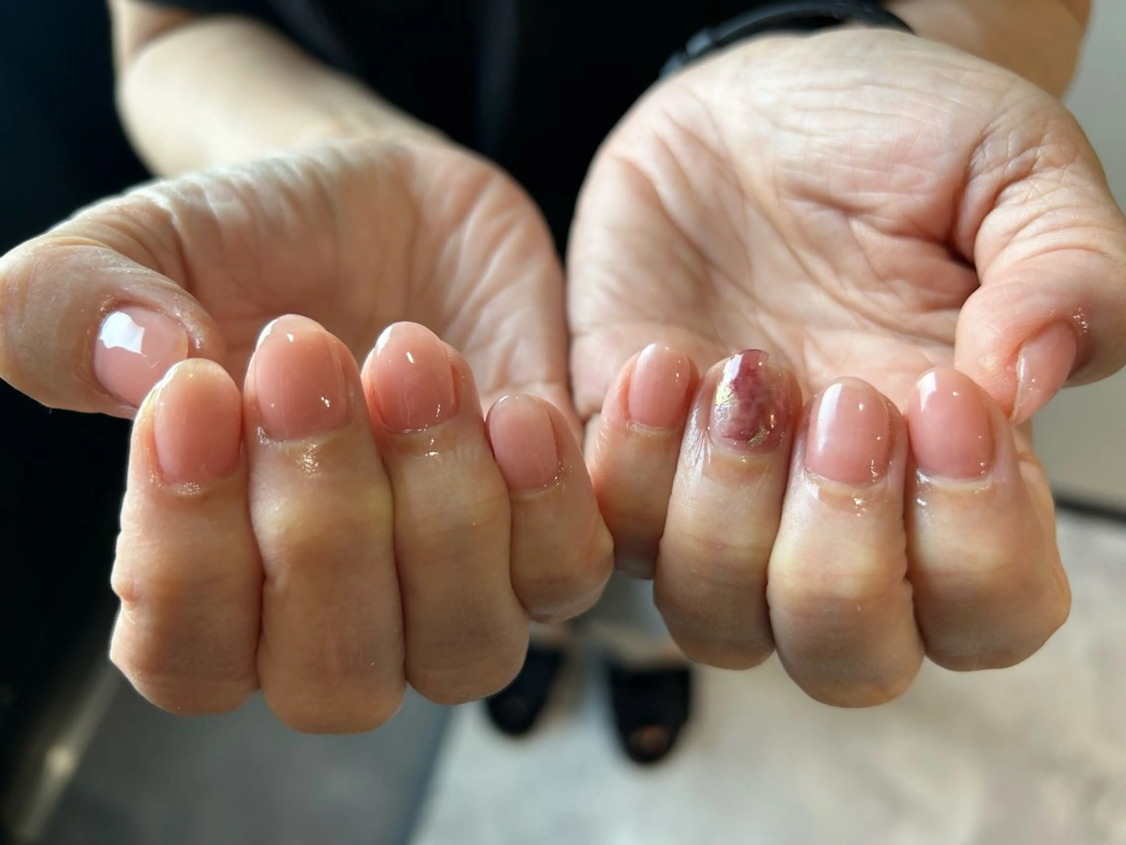 ネイル アートネイル ワンカラーネイル ululimi nailsalonのネイルデザイン
