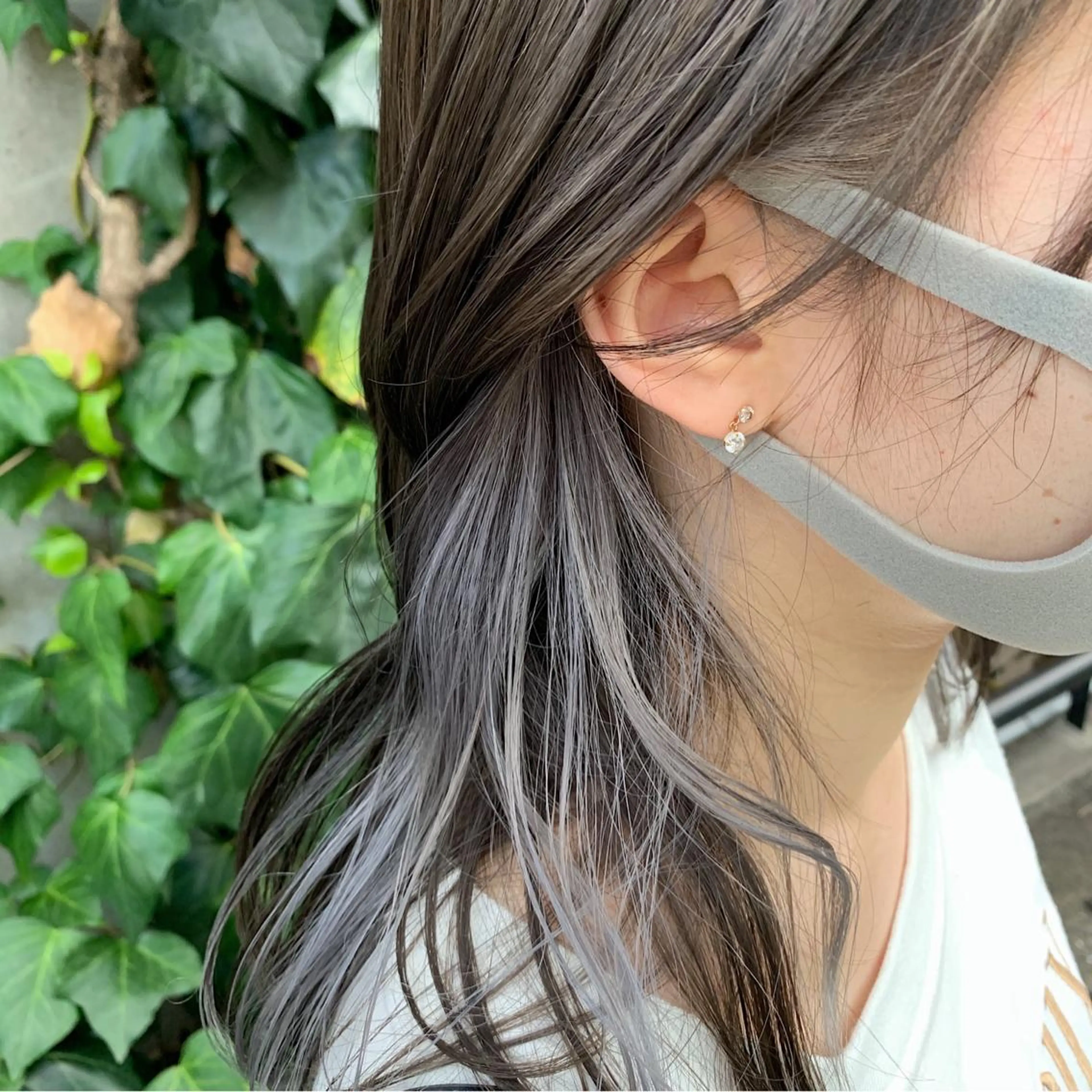 セミロング アッシュ アッシュグレー アッシュグレージュ カット ヘアカラー ACT十条店所属・溝口 恭章のヘアスタイル