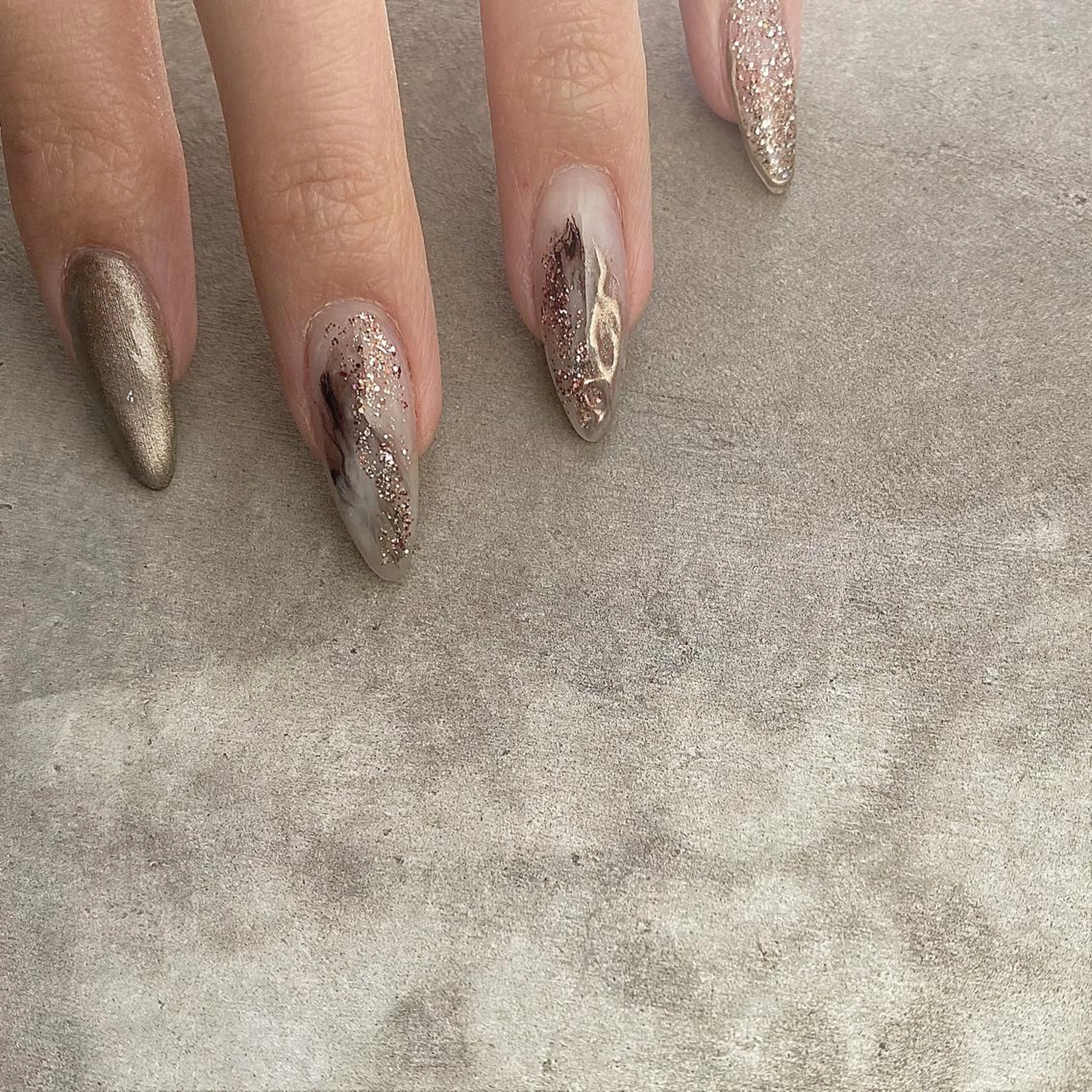 ネイル ニュアンスネイル 春ネイル Ray. ／綺麗目ニュアンスのネイルデザイン