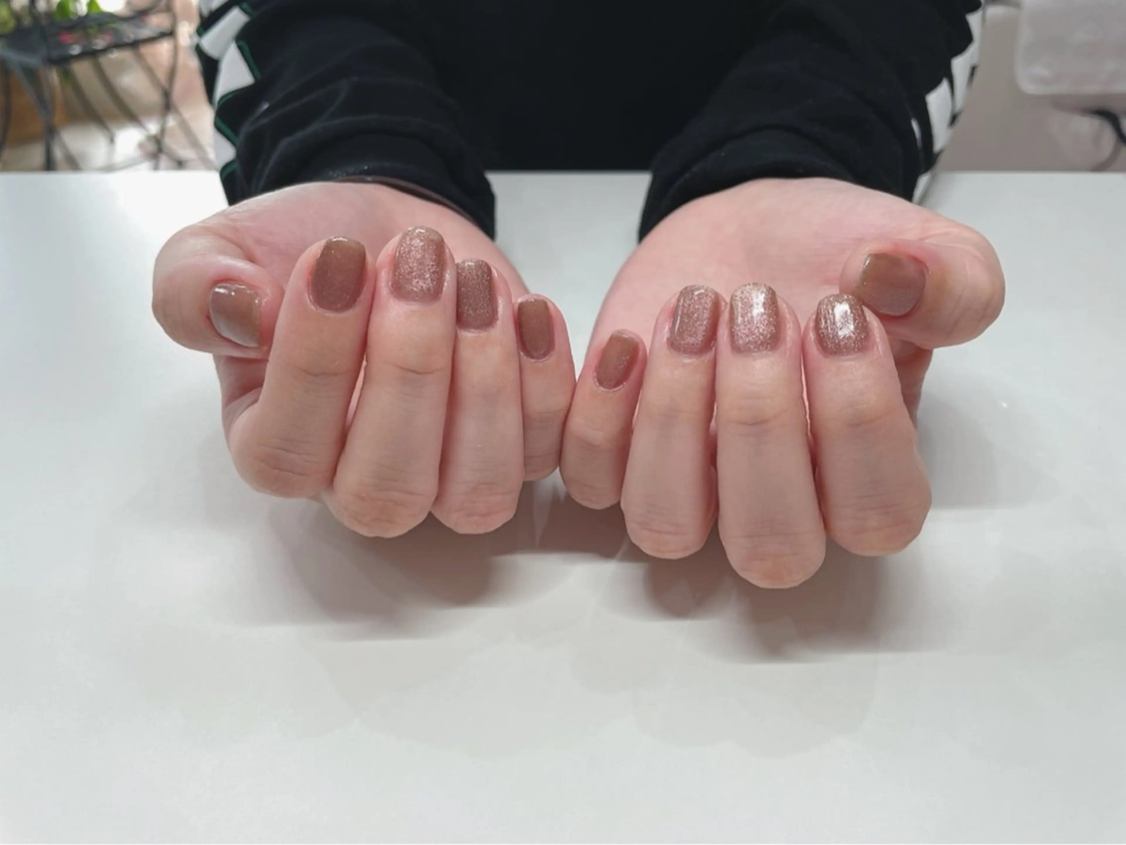 ネイル フラッシュネイル キラキラネイル Pure 亜里沙のネイルデザイン