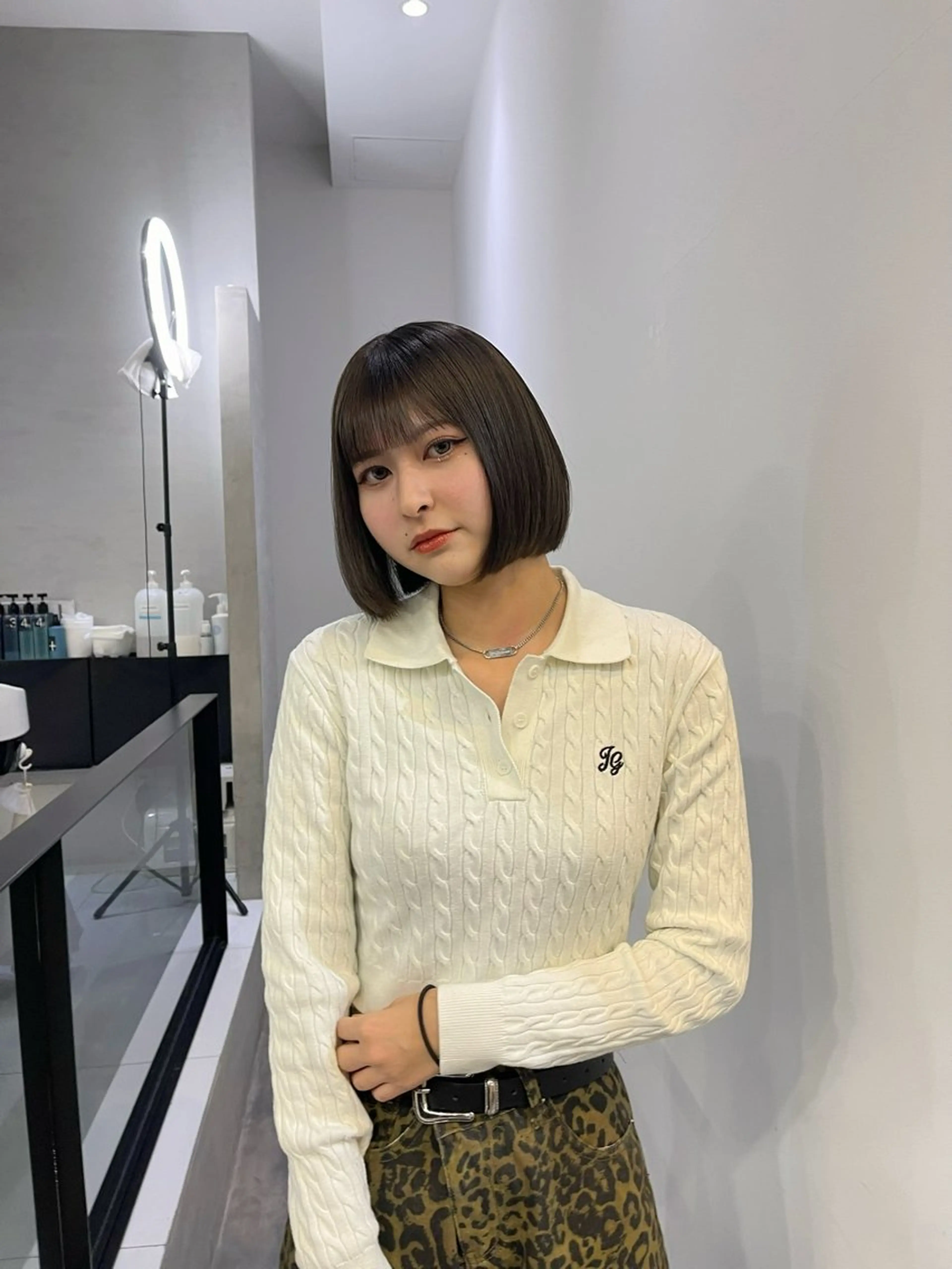 ショート カラー ブラウンカラー OPS  HAIR feliz所属・床島 孝汰のヘアスタイル