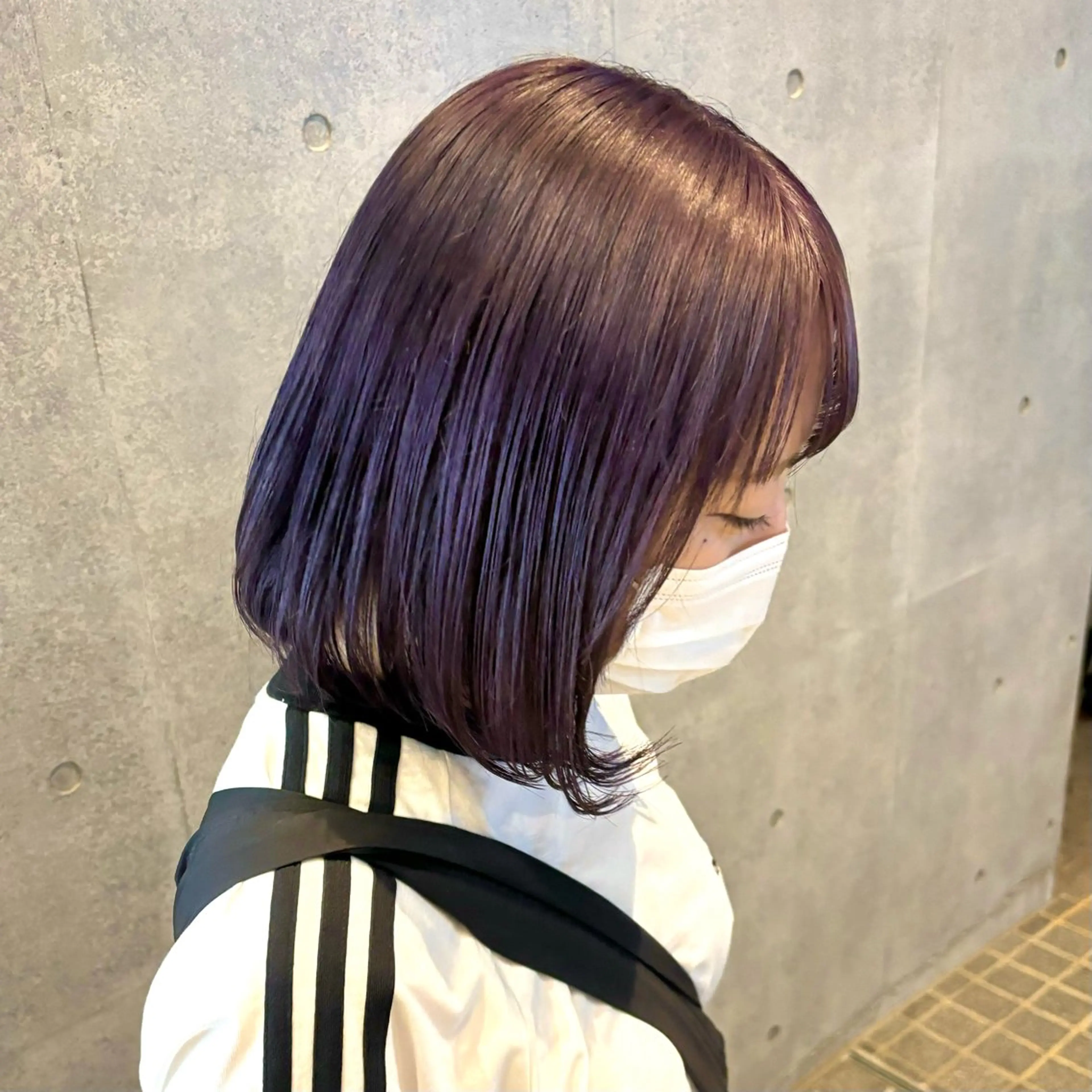 ミディアム カラー ヘアカラー トリートメント しほ/艶ミルクティー 🍼/バンド特化🎸のヘアスタイル