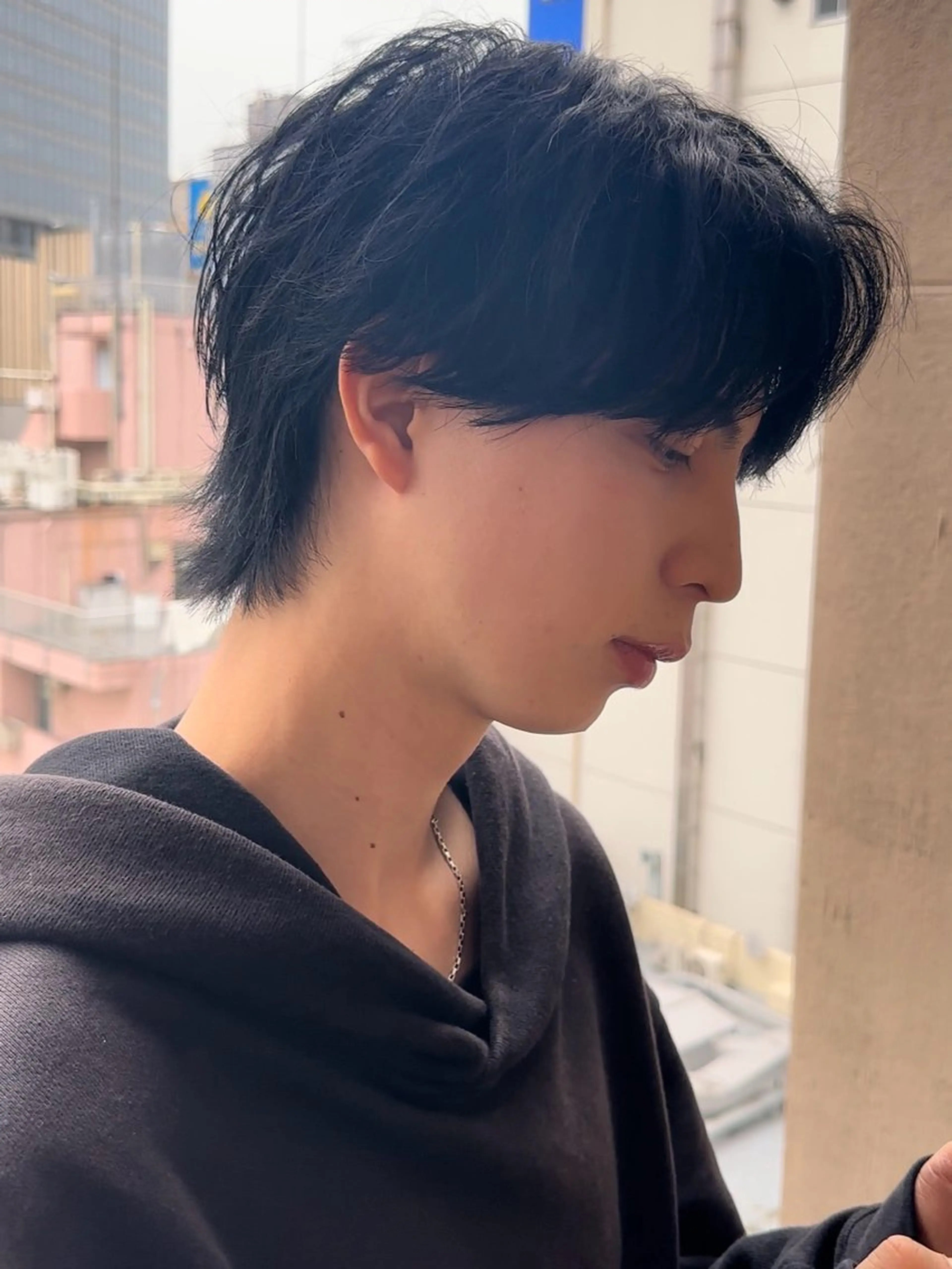 🔥毛流れセンターパート(ニュアンスパーマ)/池袋メンズカットの写真