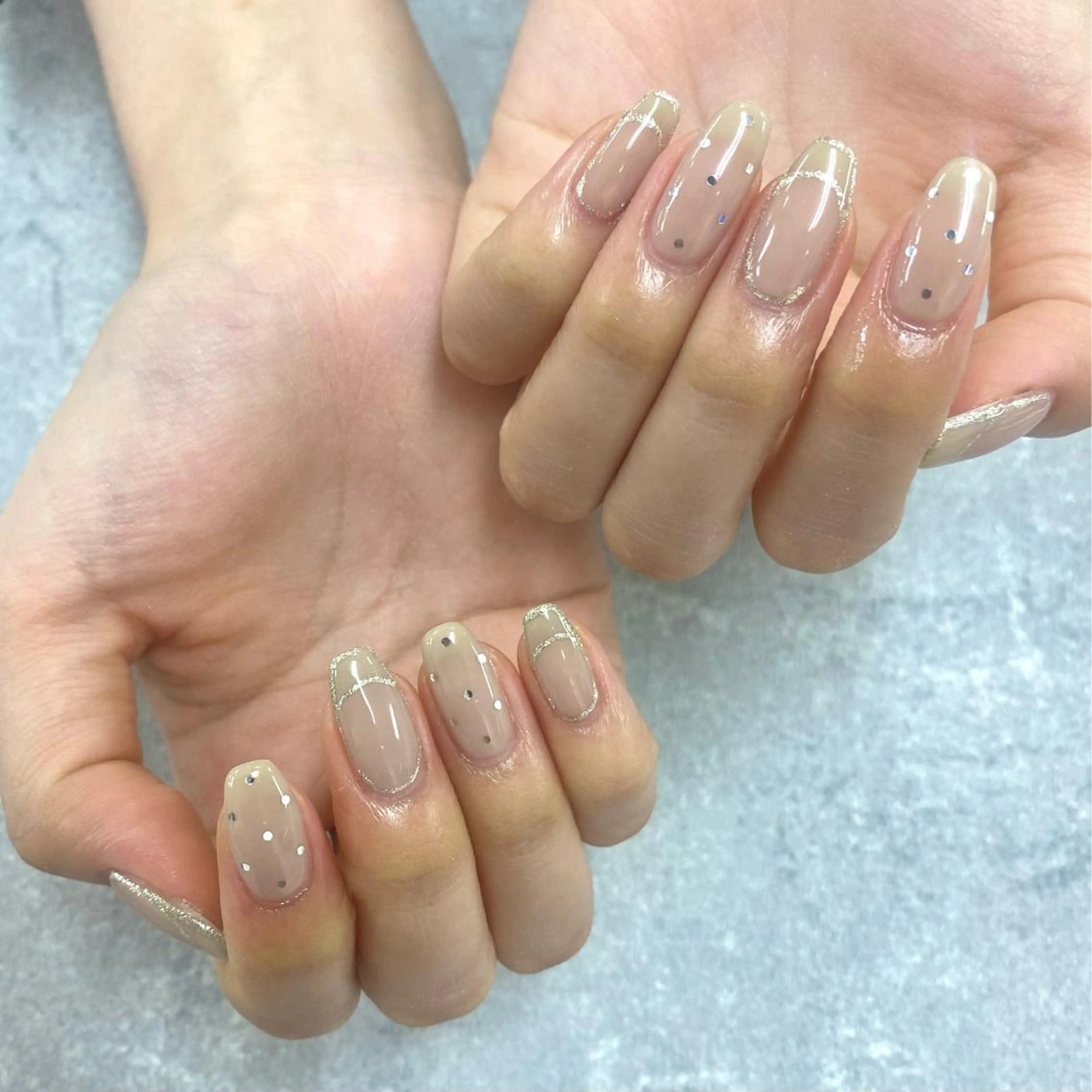 ネイル フットネイル フレンチネイル ジェルネイル ガラスフレンチ グラデーション ハンドネイル NUMAZAWA KASUMIのネイルデザイン