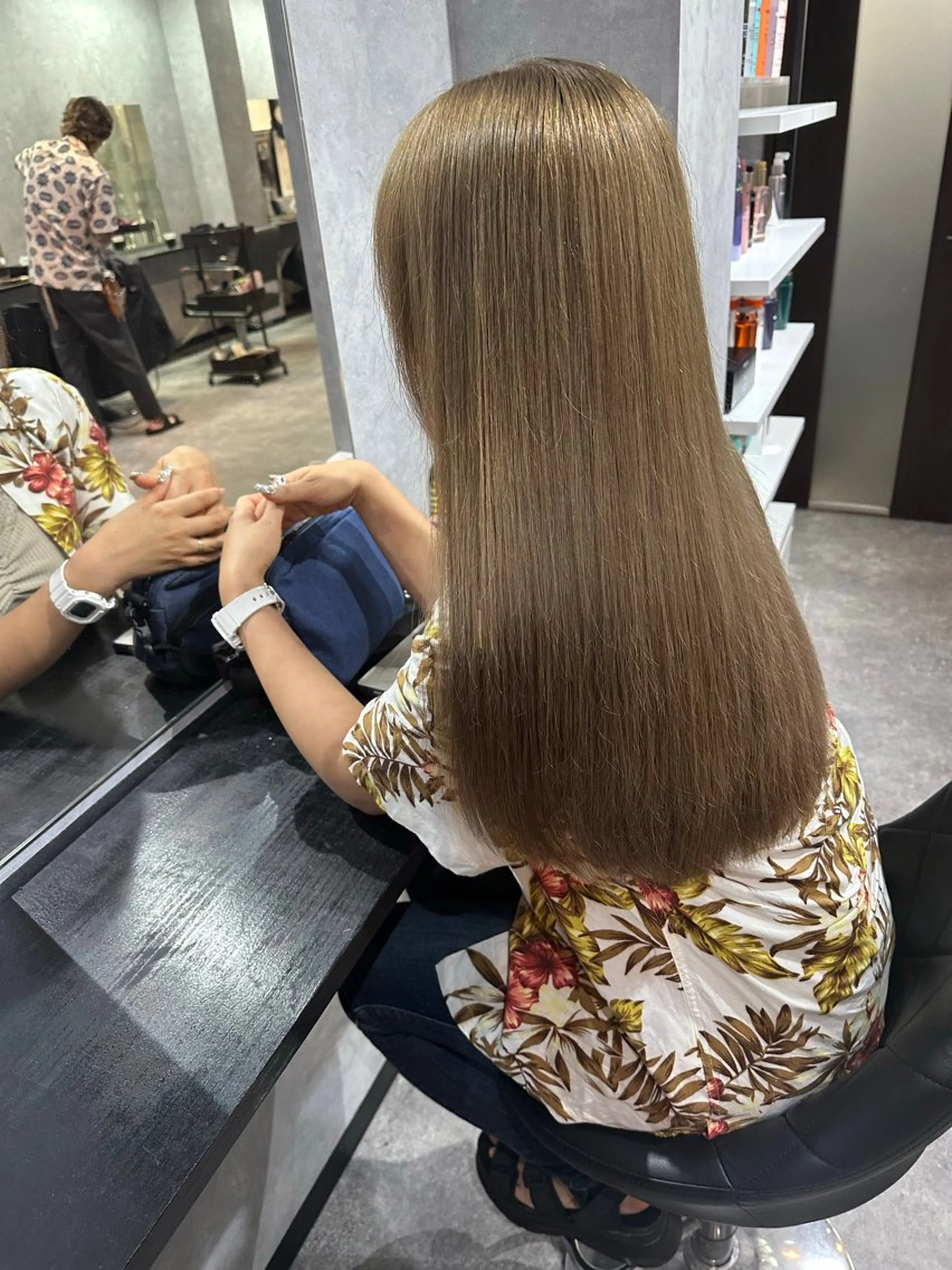 ロング ミストバング ハイライト 髪質改善 ヨシンモリ 韓国風ヘア HAIR SMILE COEURのその他イメージ