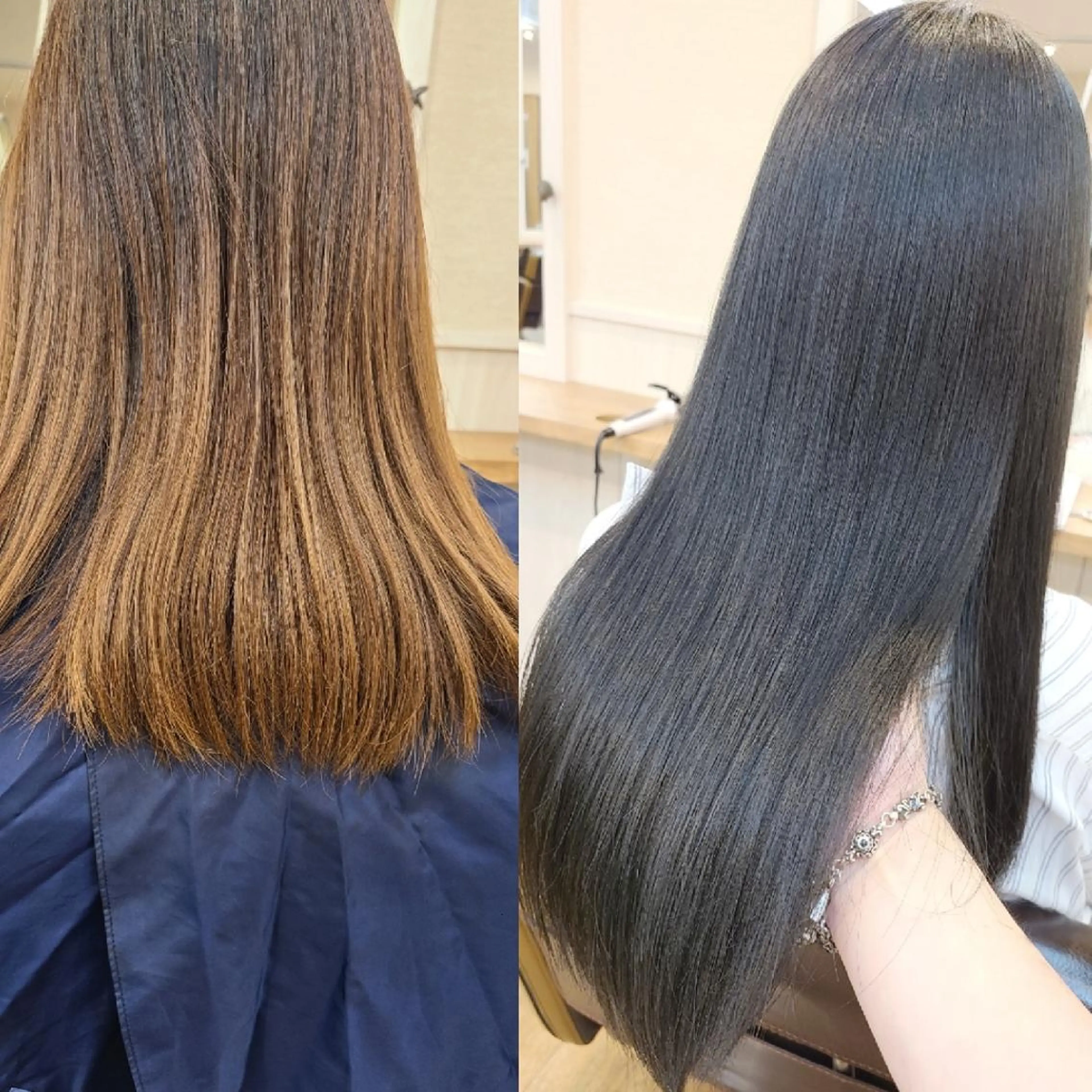 ロング カラー オリーブグレー 髪質改善 カット ヘアカラー 縮毛矯正 トリートメント 【ネウィ天王寺 】seiyaのヘアスタイル