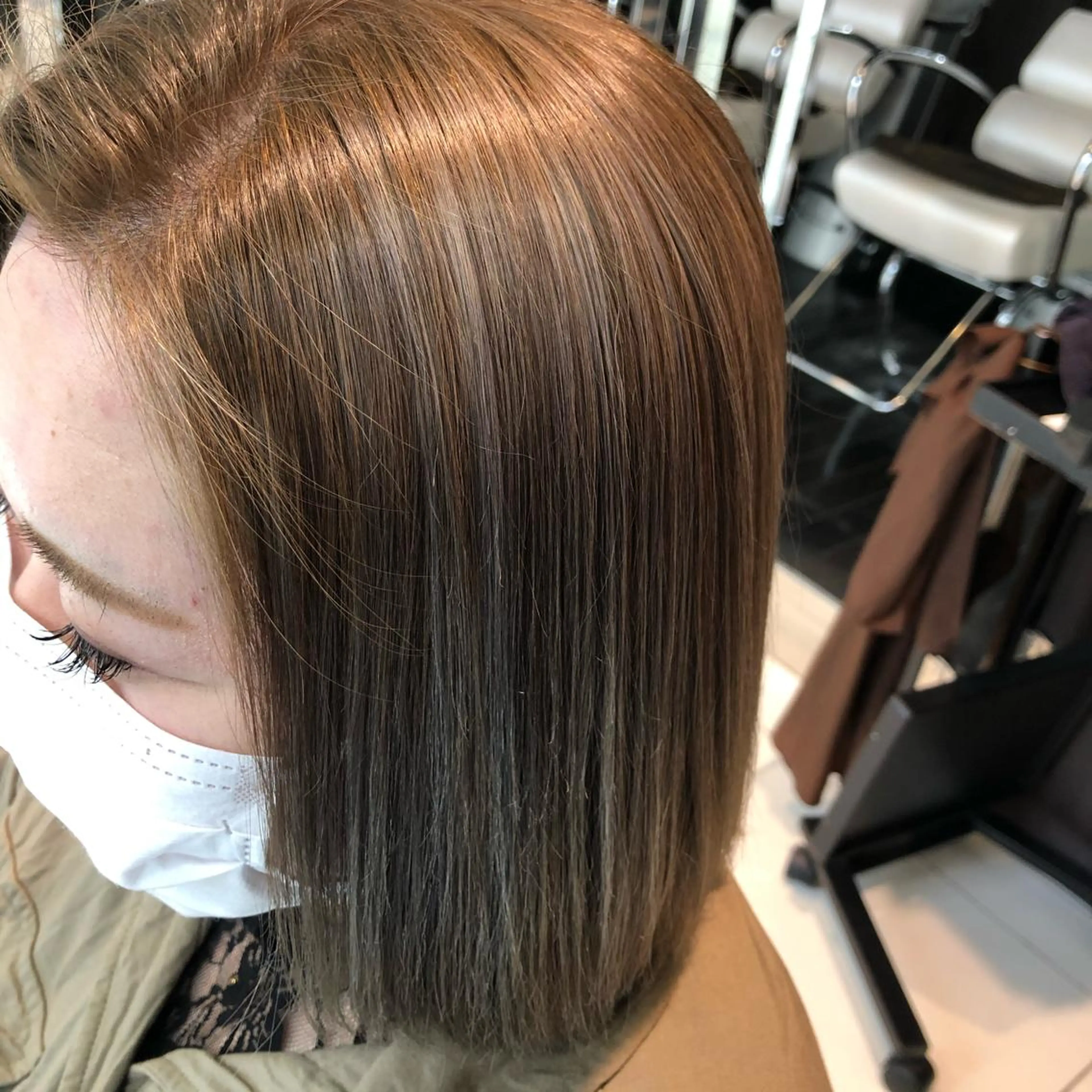 カラー ハイライトカラー シルバー 中島 稔のヘアスタイル