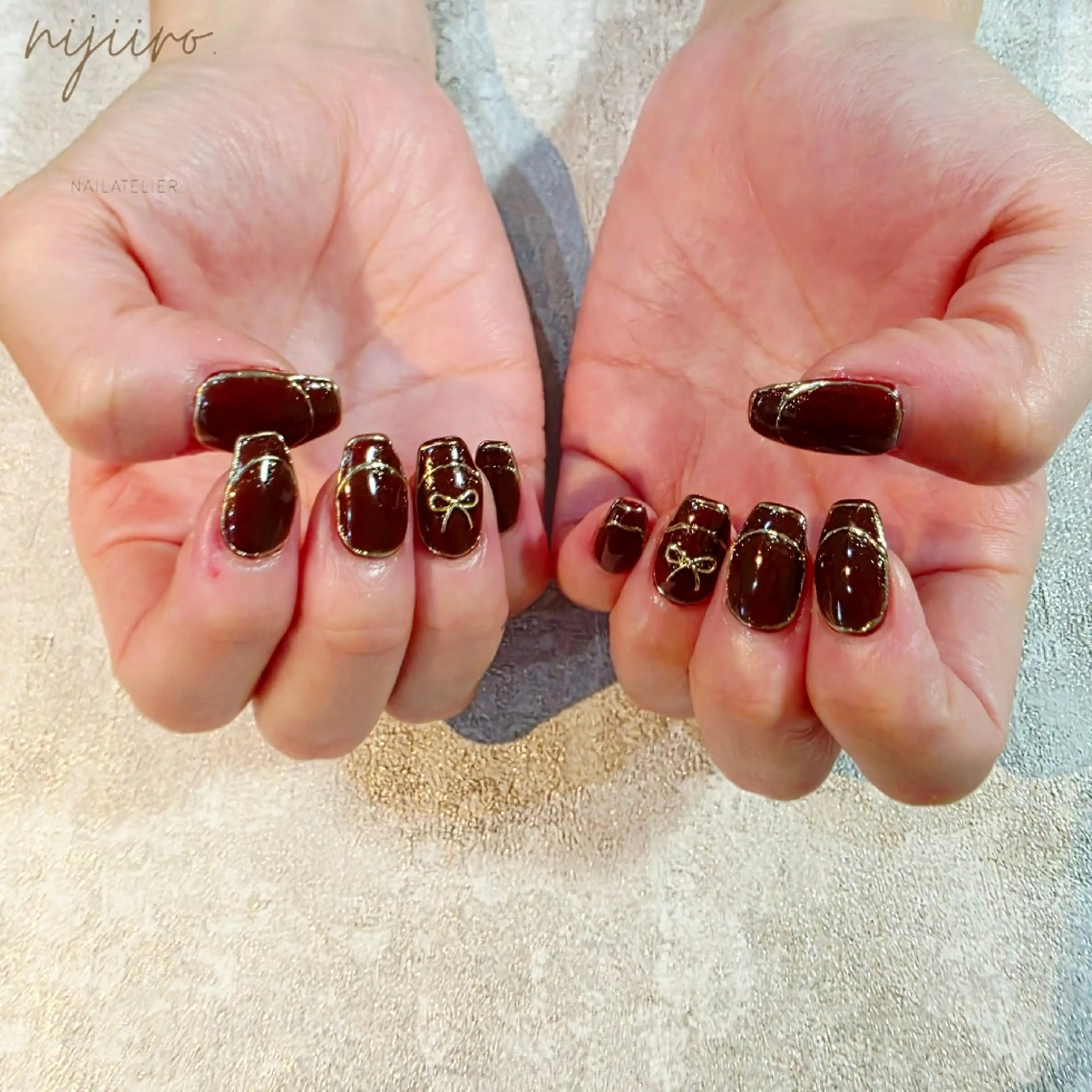 ネイル ハンドネイル nailatelier nijiiro.所属・nijiiro🌈 サトウのネイルデザイン