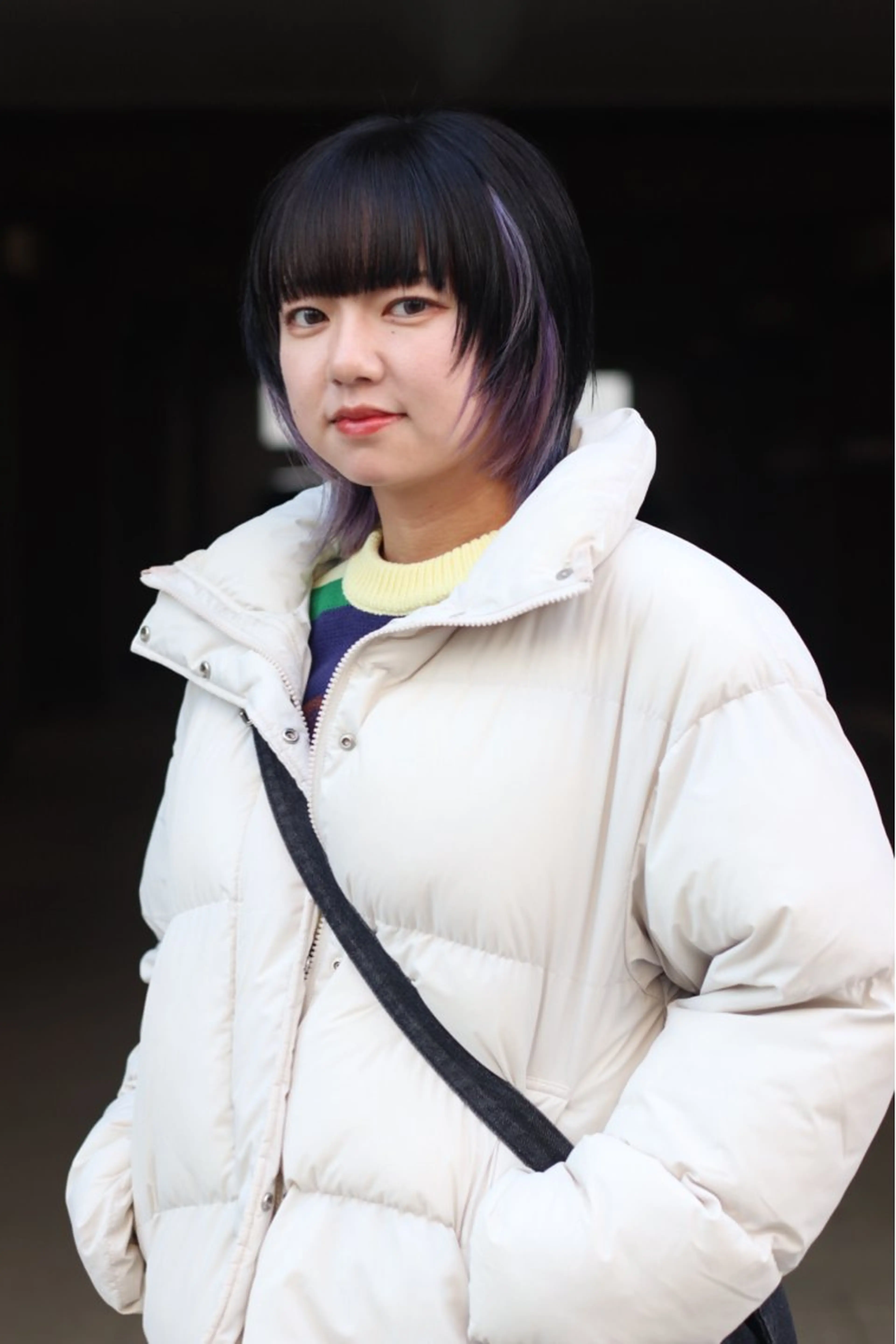 ミディアム カラー パープルカラー ウルフカット Joh/メンズカット /レイヤー/ブリーチのヘアスタイル