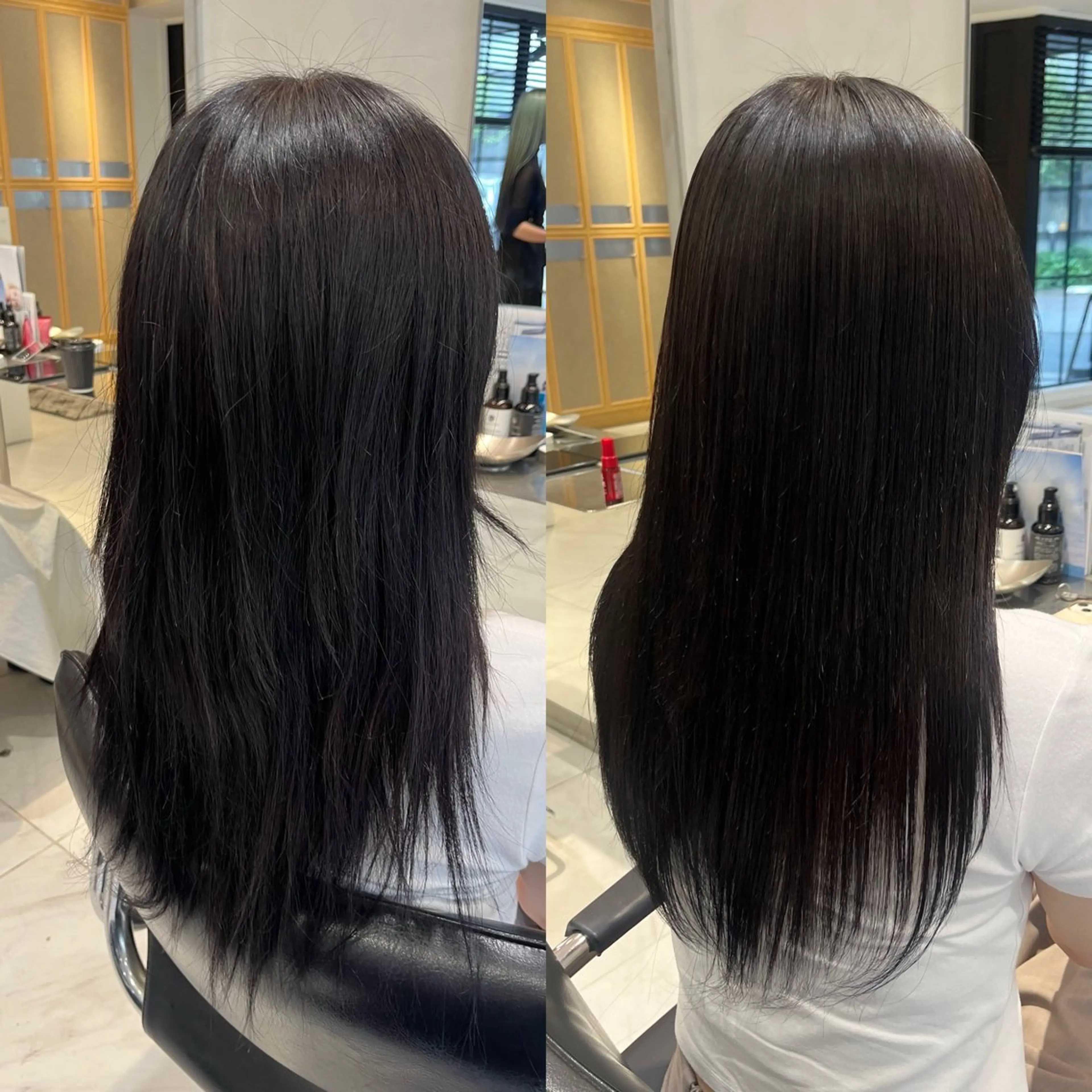 ロング 縮毛矯正 ナミ🩶暗髪/暖色 ❤️/透明感/縮毛のヘアスタイル