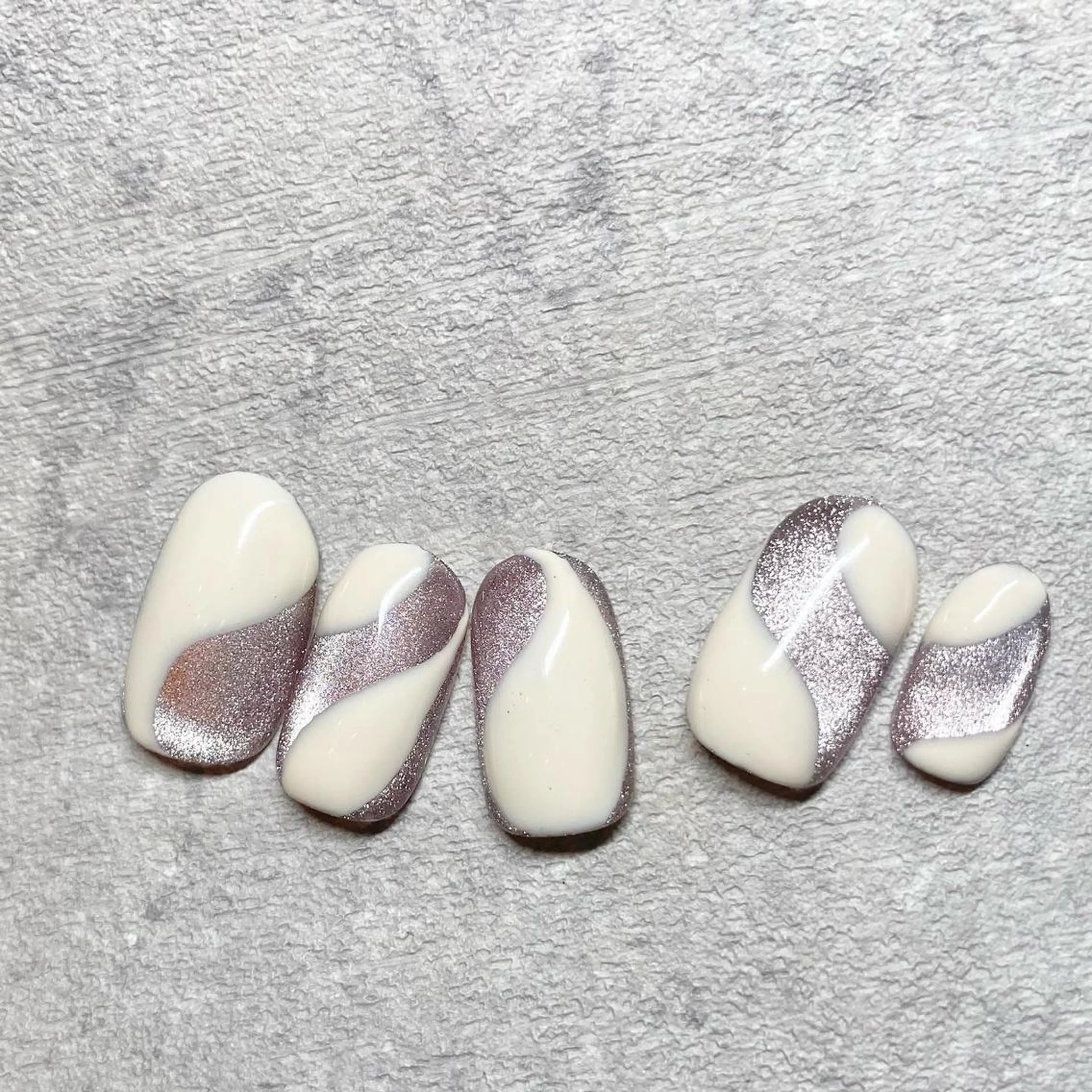 ネイル アートネイル フットネイル ニュアンスネイル 冬ネイル 山田 貴子のネイルデザイン