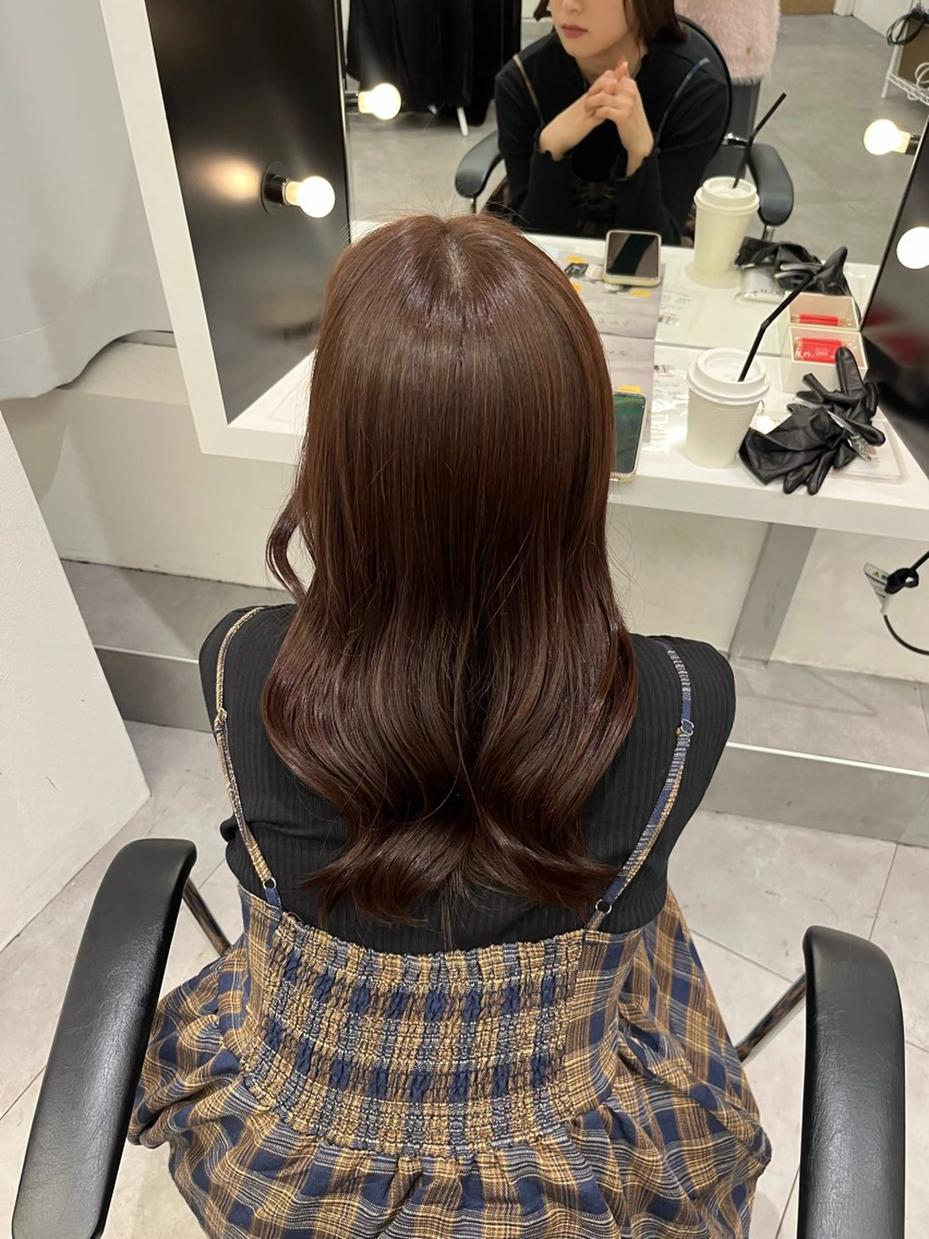 セミロング カラー HONOKA/ ブリーチ無し艶カラーのヘアスタイル