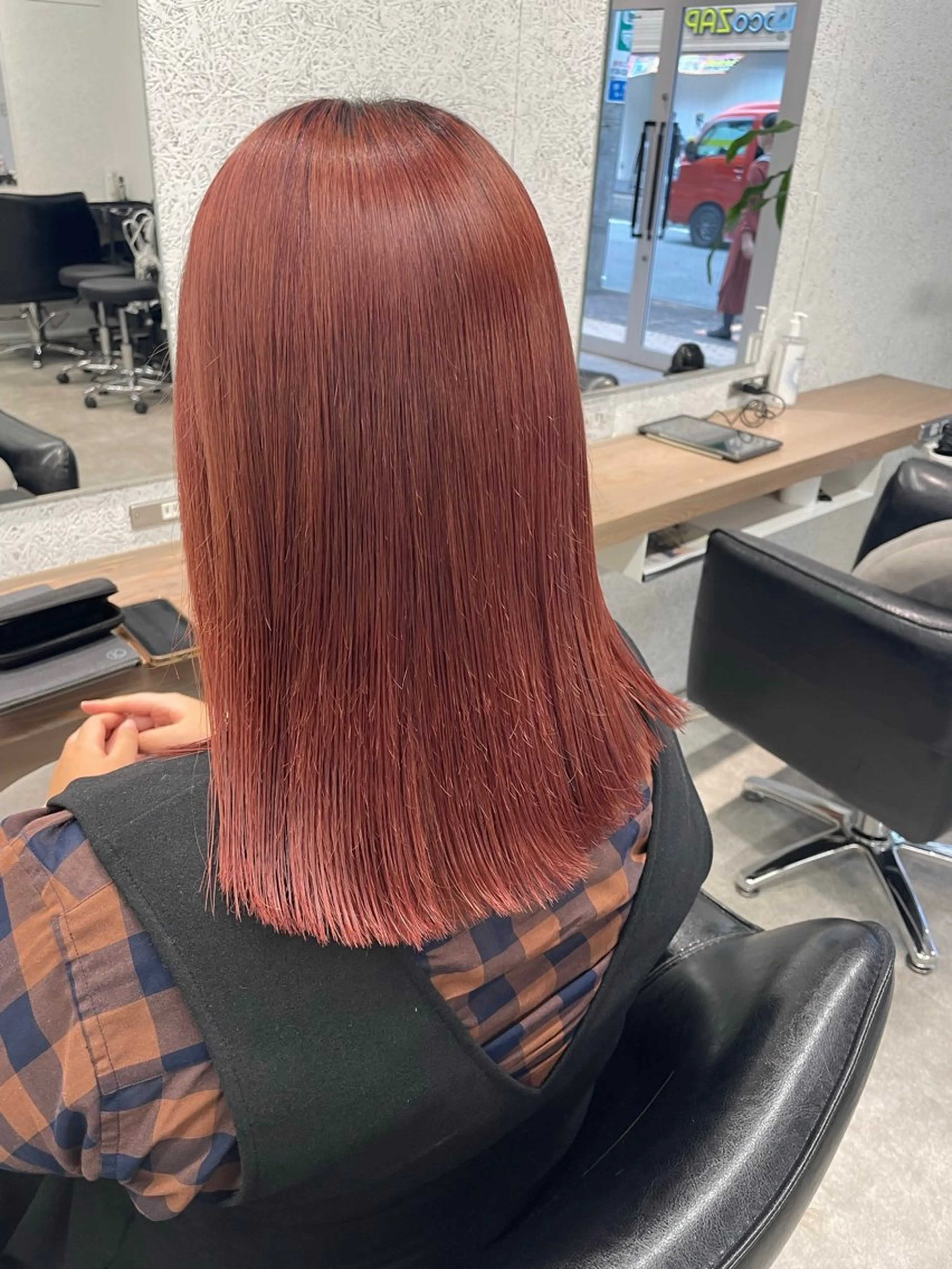セミロング ヘアカラー トリートメント 質感再生カラー/ 髪質改善/karinのヘアスタイル