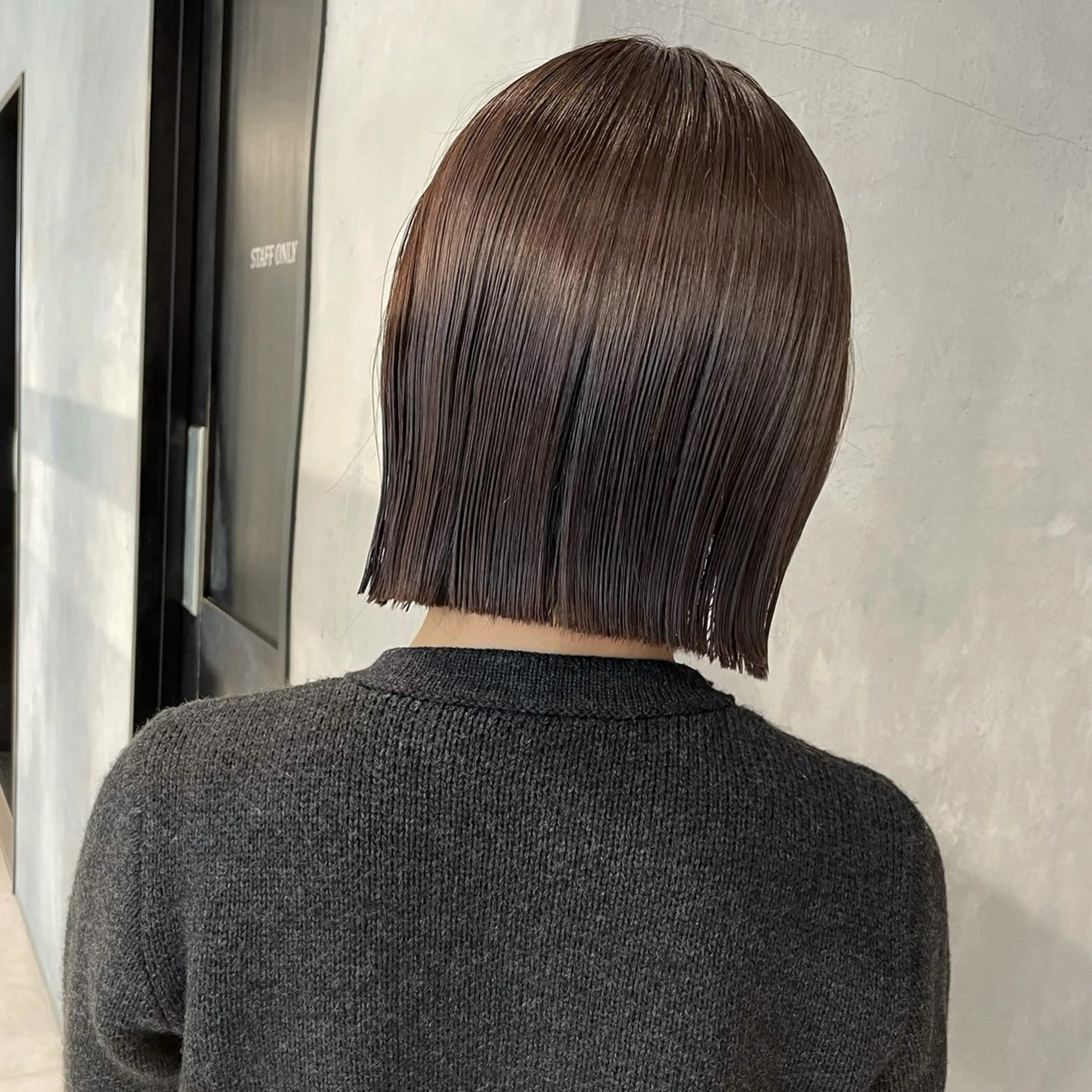 ショート カラー 切りっぱなしボブ ボブ SALOWIN浦和店所属・1日5名限定美容師 miwaのヘアスタイル