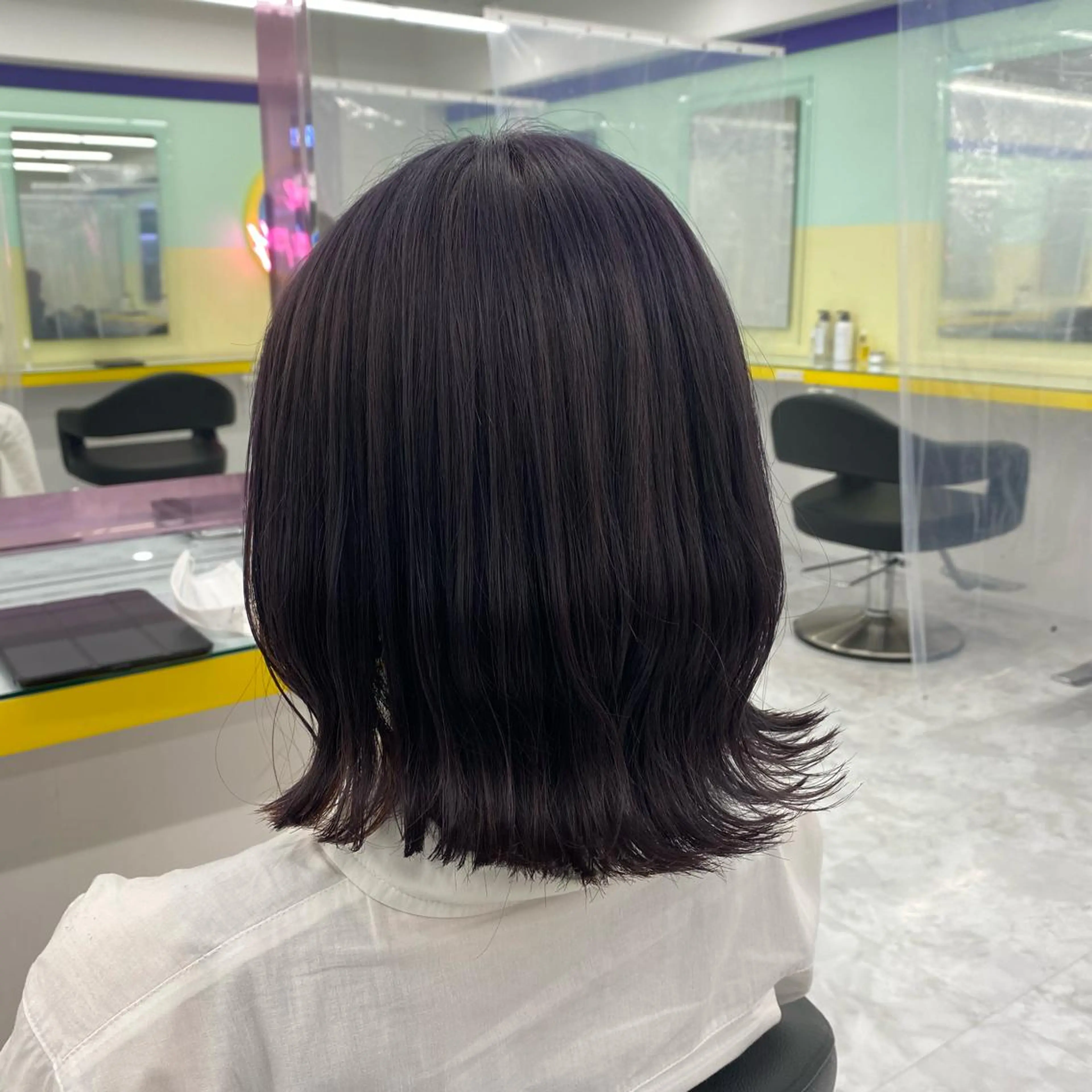 セミロング カラー ヘアアレンジ ヘアカラー トリートメント GOTODAY shair salon 横浜mare店所属・透明感抜群カラー mai🍑♡のヘアスタイル
