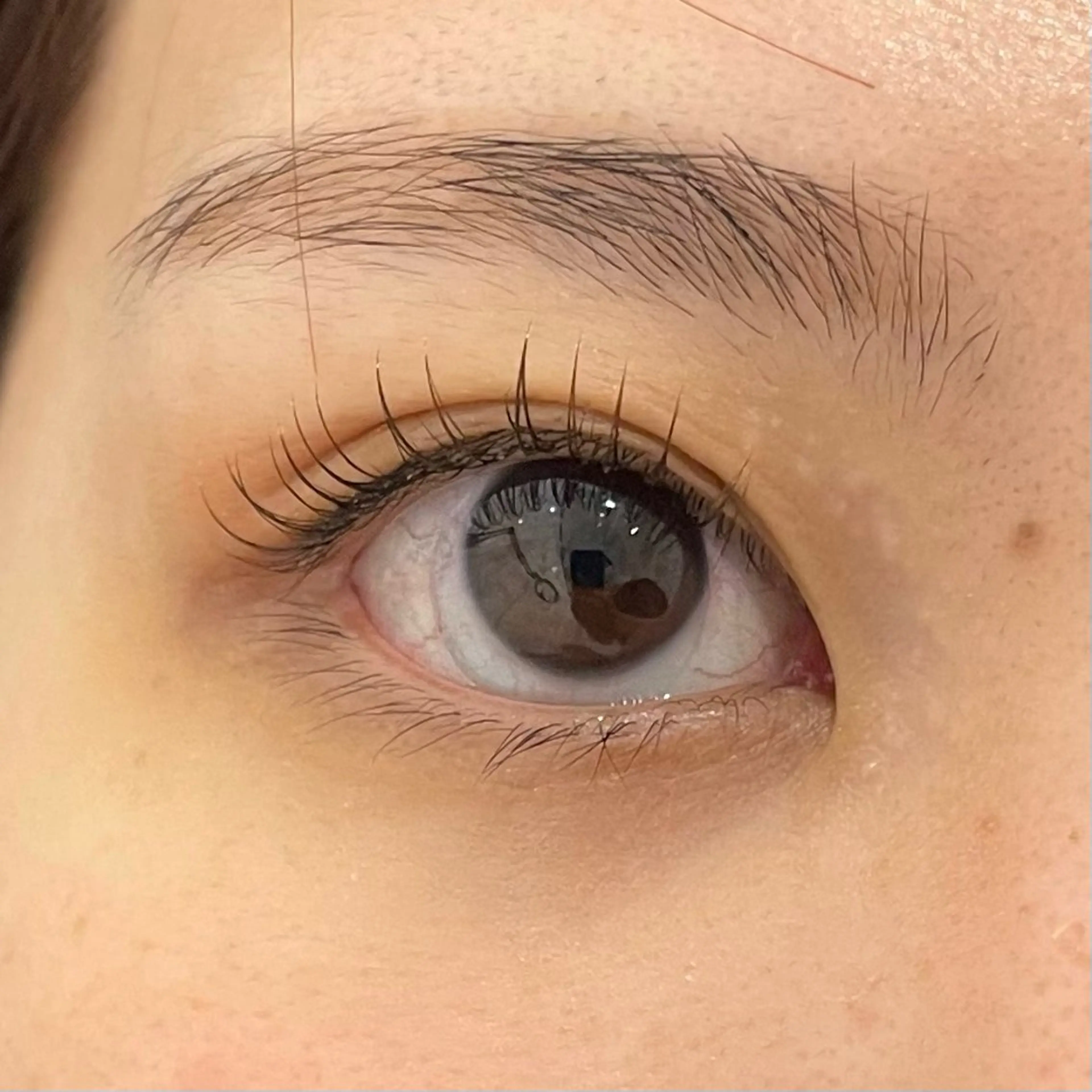 マツエク・マツパ 付け放題 フラットラッシュ ナチュラル 一重×まつ毛パーマ eyelash salon　TOKIのマツエク・マツパデザイン