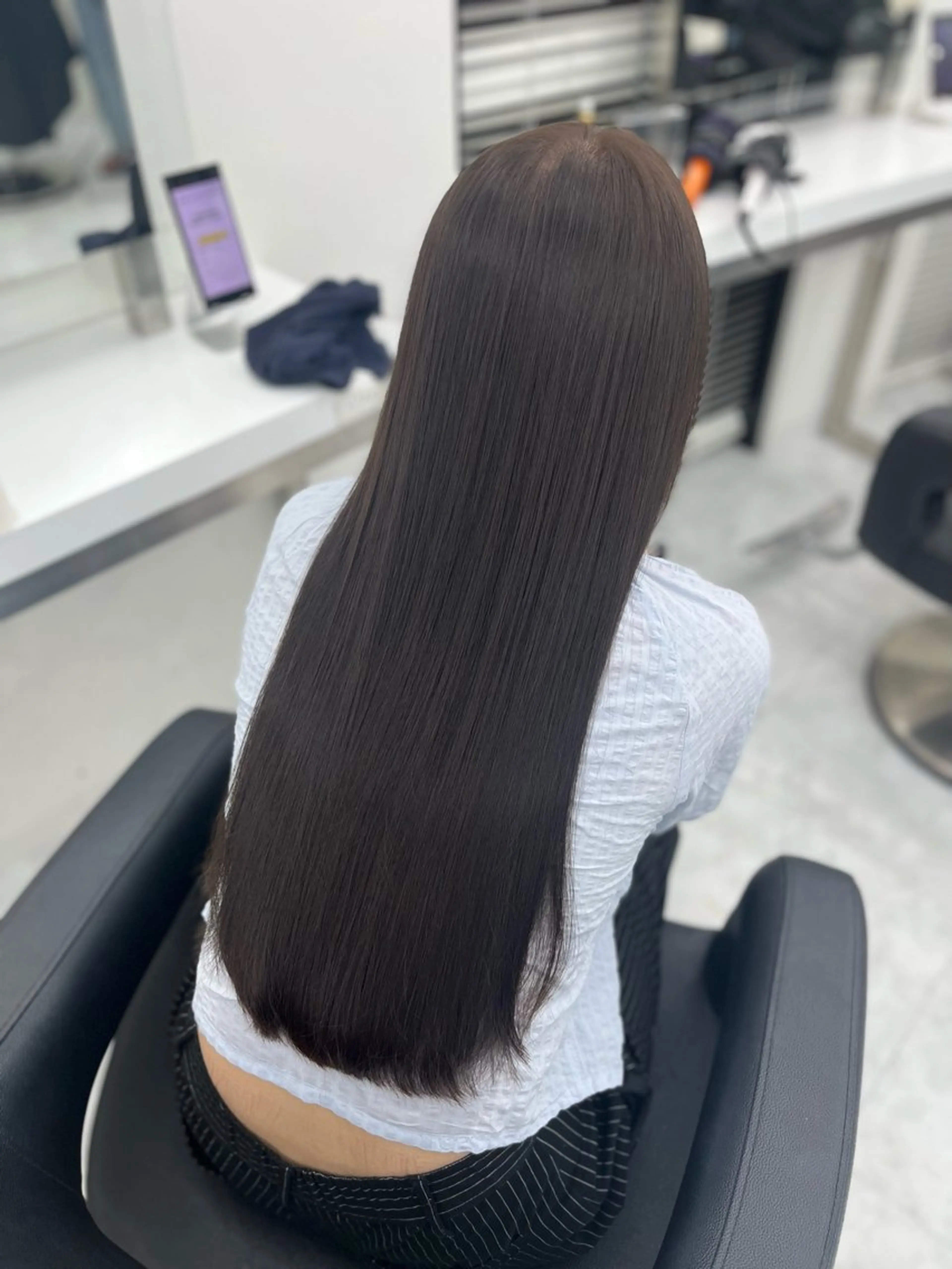 【平日限定】Premium艶髪ストレート+カット【髪質改善】【酸性ストレート】の写真