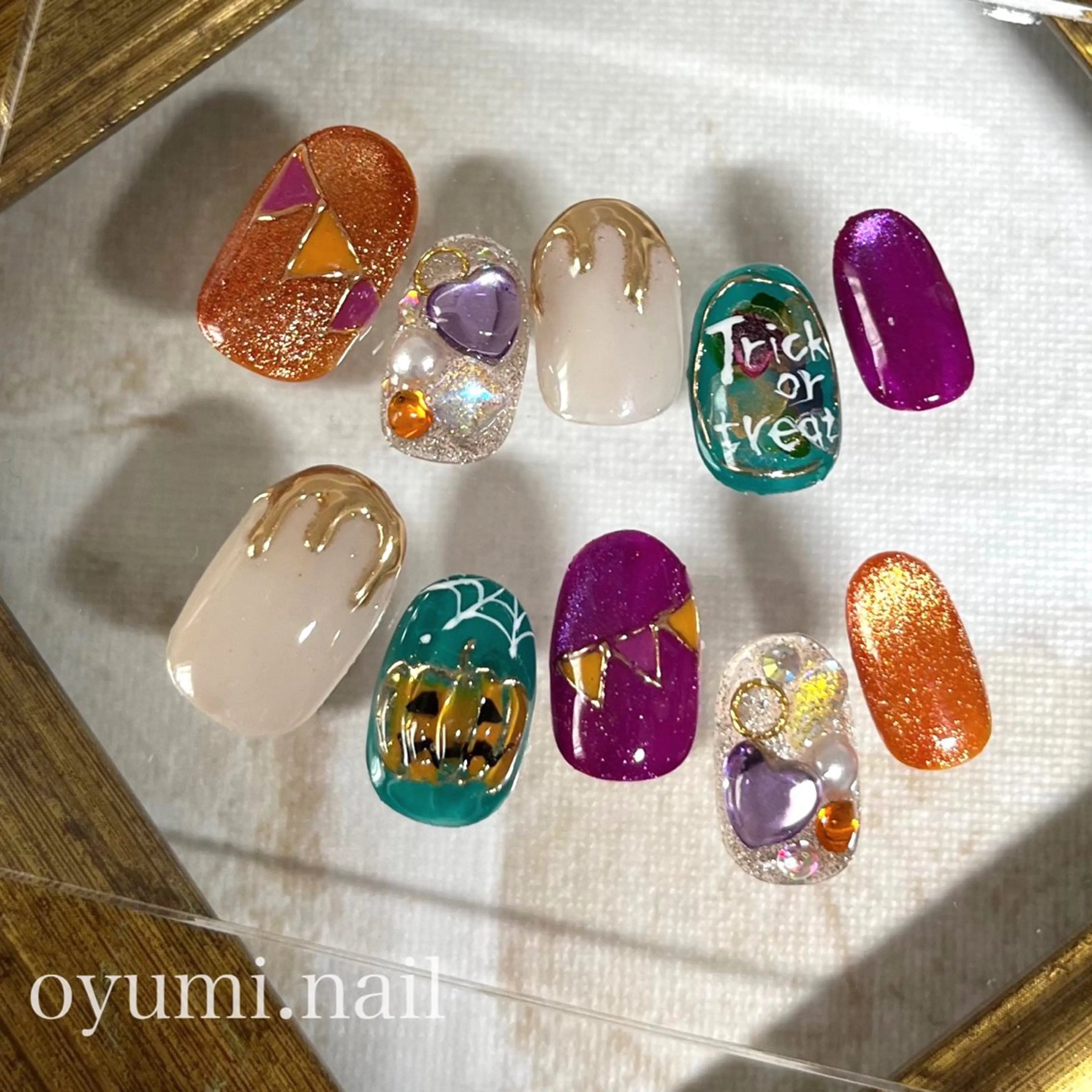 ネイル ハロウィン フットネイル takanashi yumiのネイルデザイン