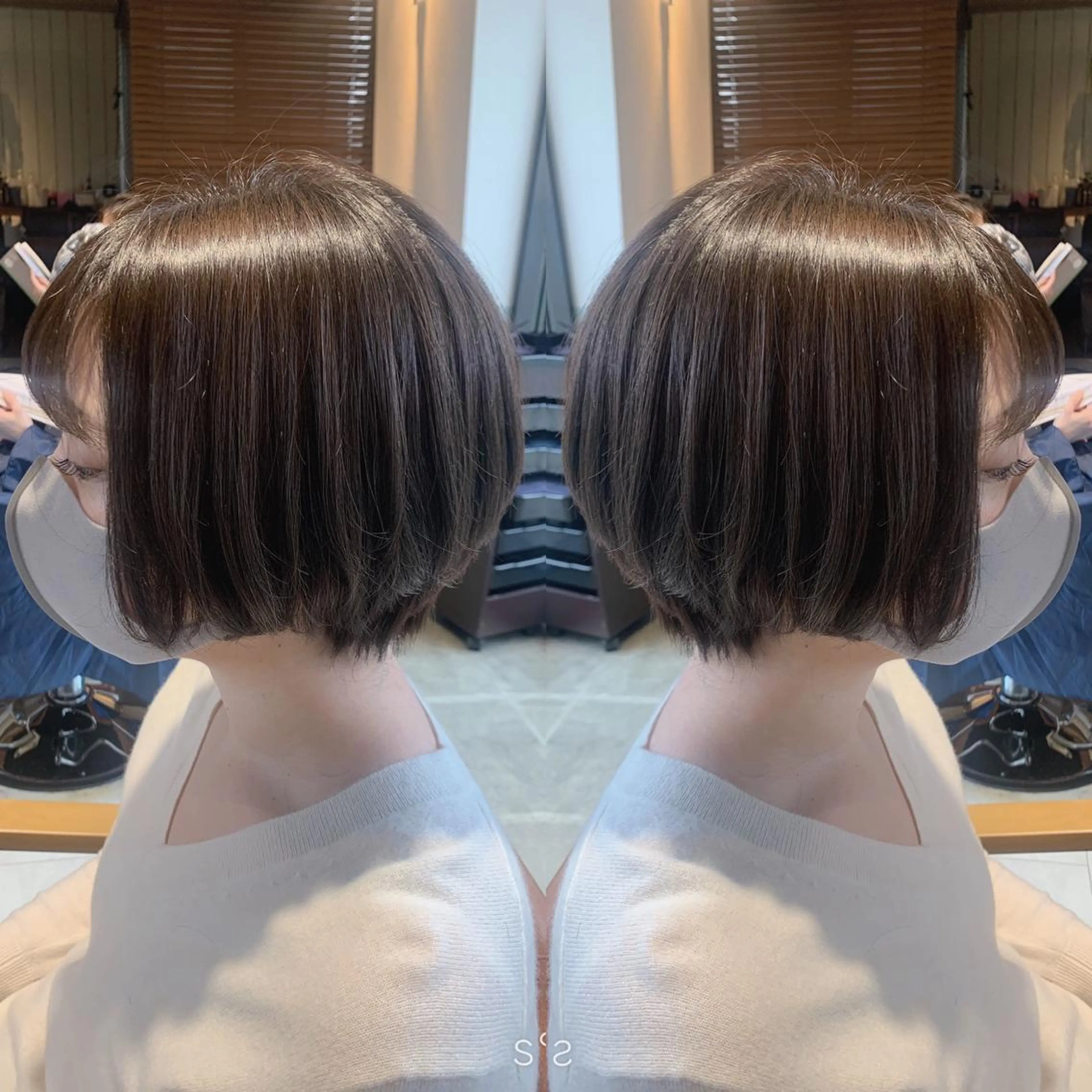 ショート カラー ハンサムショート アッシュ ダークアッシュ ショートヘア 韓国🇰🇷 ✂︎hair 内田愛のヘアスタイル