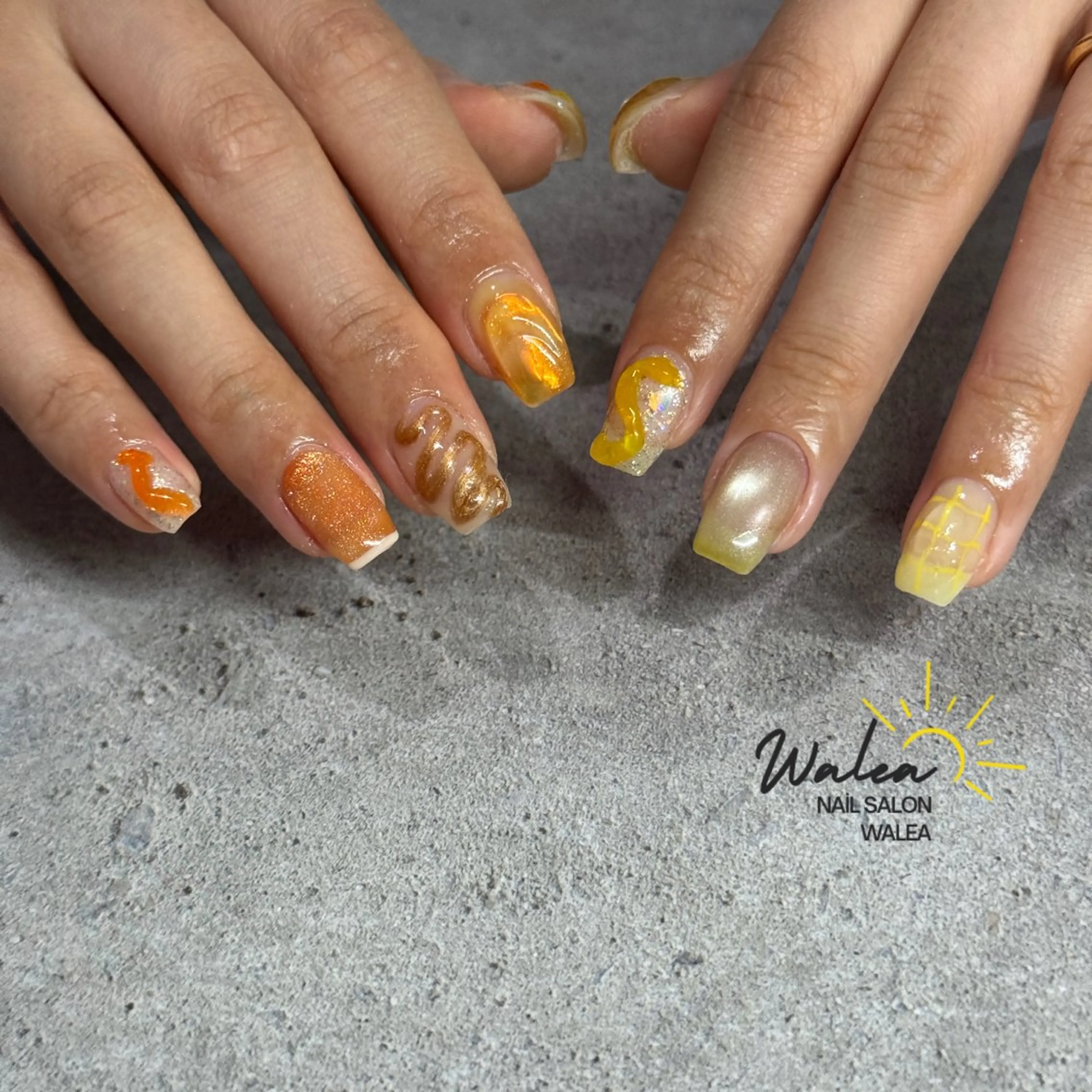 ネイル ハンドネイル nail salon waleaのネイルデザイン