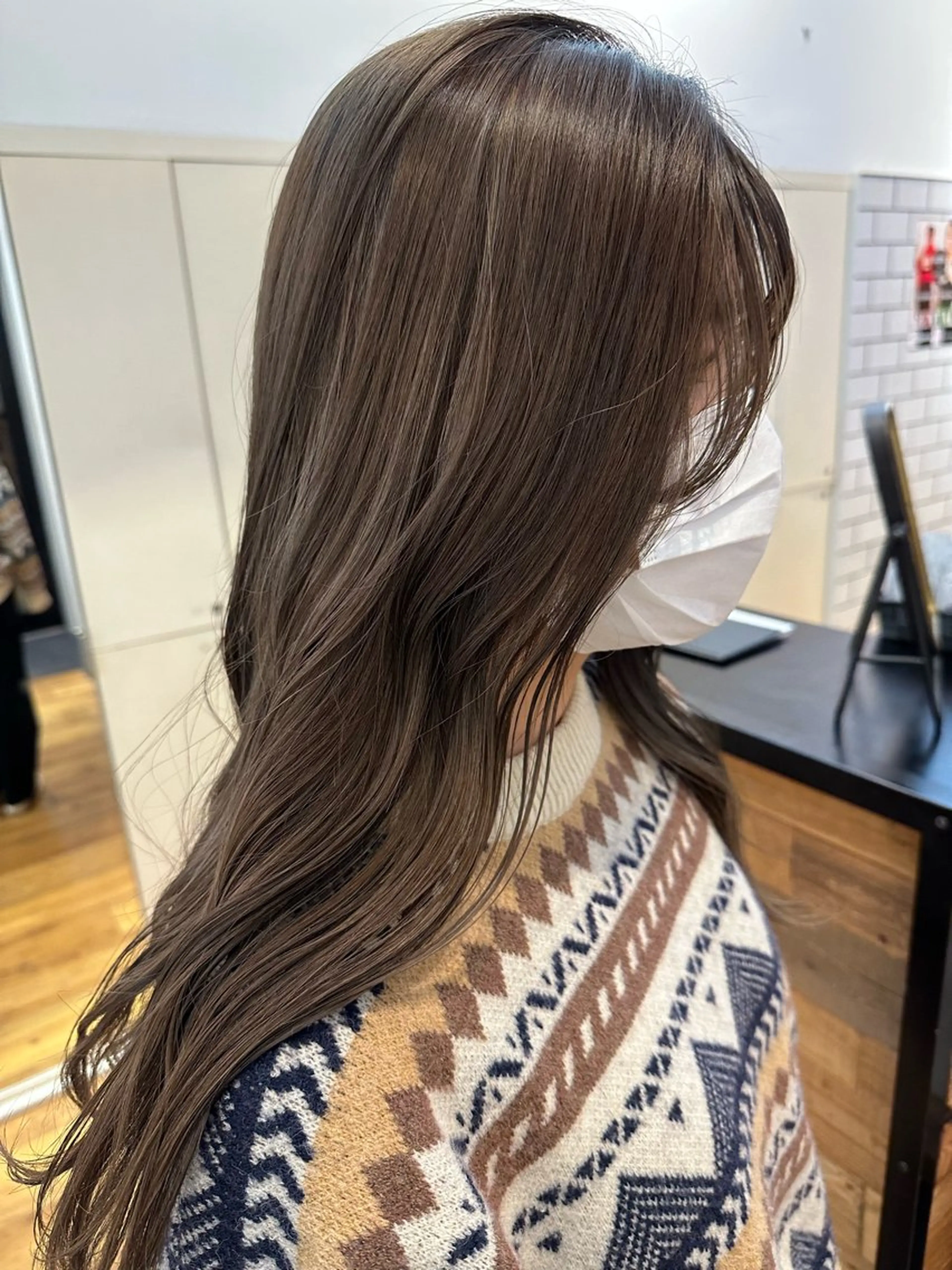 カラー 透明感カラー ヘアカラー トリートメント 安藤 太一のヘアスタイル