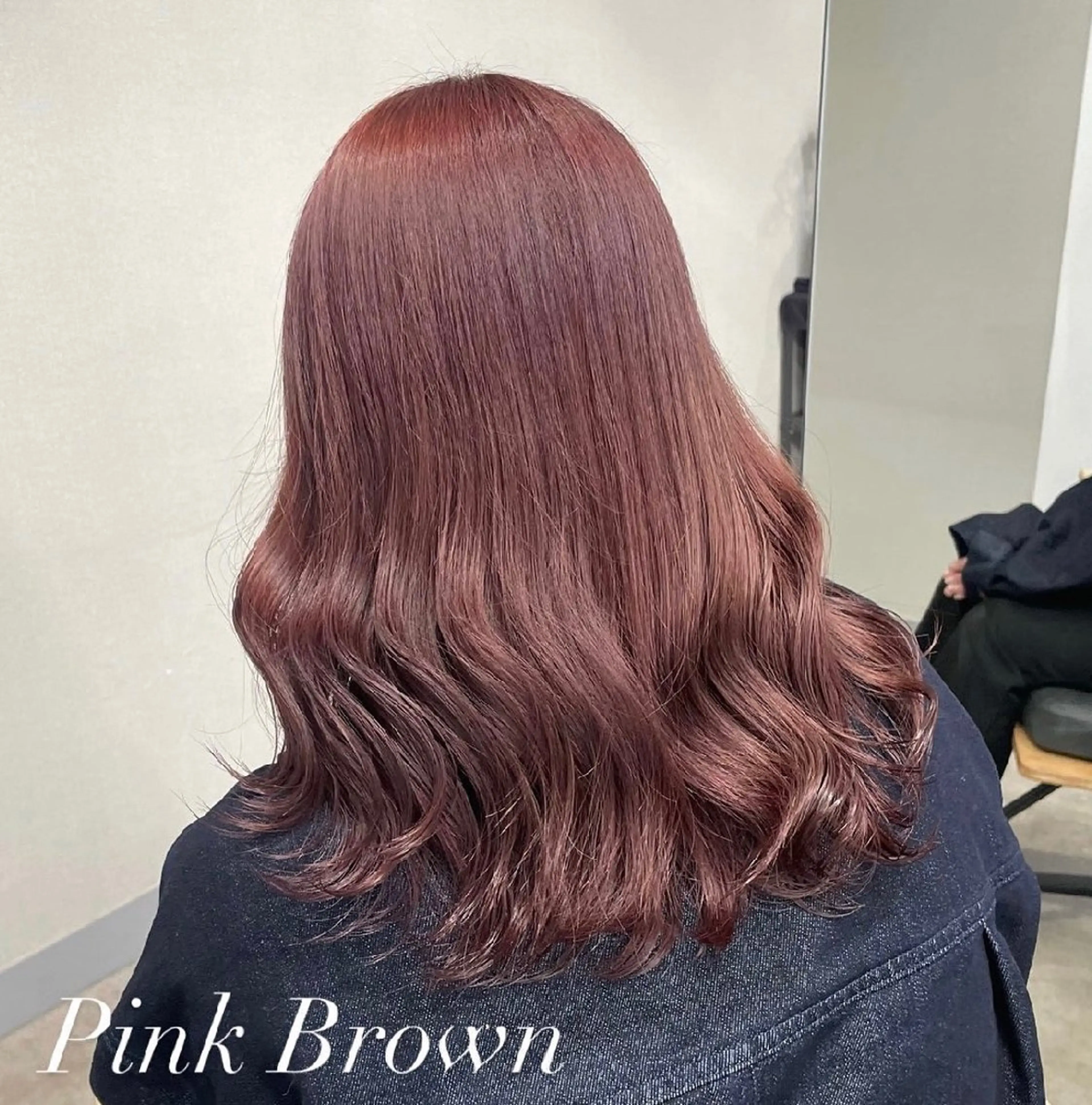 セミロング カラー ブラウンカラー ピンクカラー ピンクブラウン 艶あり韓国風ヘア🎀 表参道/ Ayumiのヘアスタイル